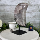 Polished Agate Crescent Moon on a Stand, 7.3 lbs & 11.75" Tall #5740NA-014 by Brazil Gems - Brazil GemsBrazil GemsPolished Agate Crescent Moon on a Stand, 7.3 lbs & 11.75" Tall #5740NA-014 by Brazil GemsCrescent Moons5740NA-014