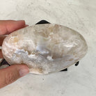 Polished Agate Heart Geode on a Metal Stand, 2 lbs & 4.5" Tall, Model #5468-0030 by Brazil Gems - Brazil GemsBrazil GemsPolished Agate Heart Geode on a Metal Stand, 2 lbs & 4.5" Tall, Model #5468-0030 by Brazil GemsHearts5468-0030