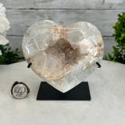 Polished Agate Heart Geode on a Metal Stand, 2.7 lbs & 5" Tall, Model #5468-0044 by Brazil Gems - Brazil GemsBrazil GemsPolished Agate Heart Geode on a Metal Stand, 2.7 lbs & 5" Tall, Model #5468-0044 by Brazil GemsHearts5468-0044