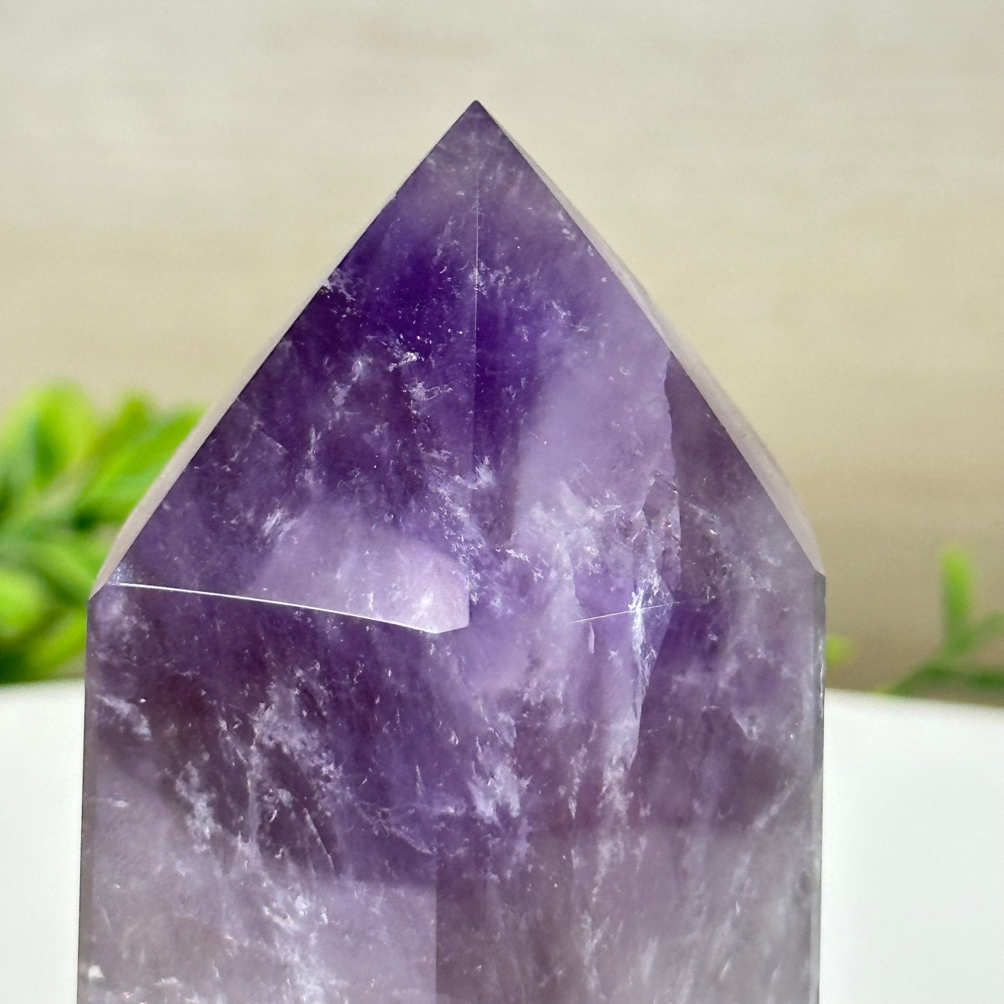 Polished Amethyst Crystal Tower by Brazil Gems® Model