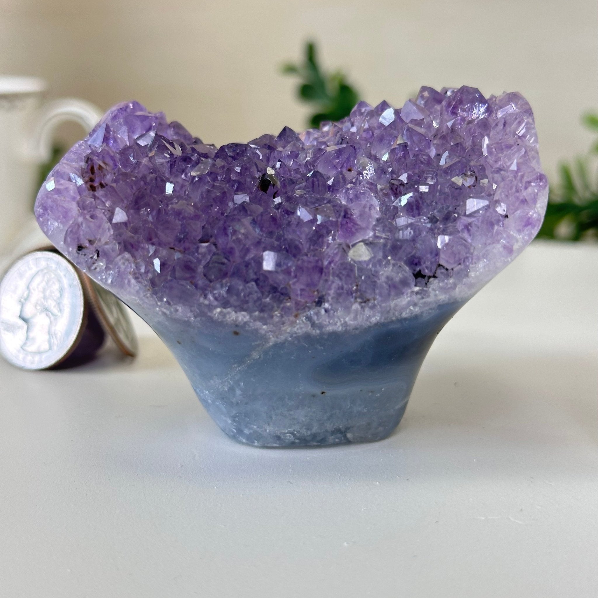 Polished Amethyst Flower 0.74 lbs & 2.3" Tall 5609 - 0030 - Brazil GemsBrazil GemsPolished Amethyst Flower 0.74 lbs & 2.3" Tall 5609 - 0030Crystal Flowers5609 - 0030