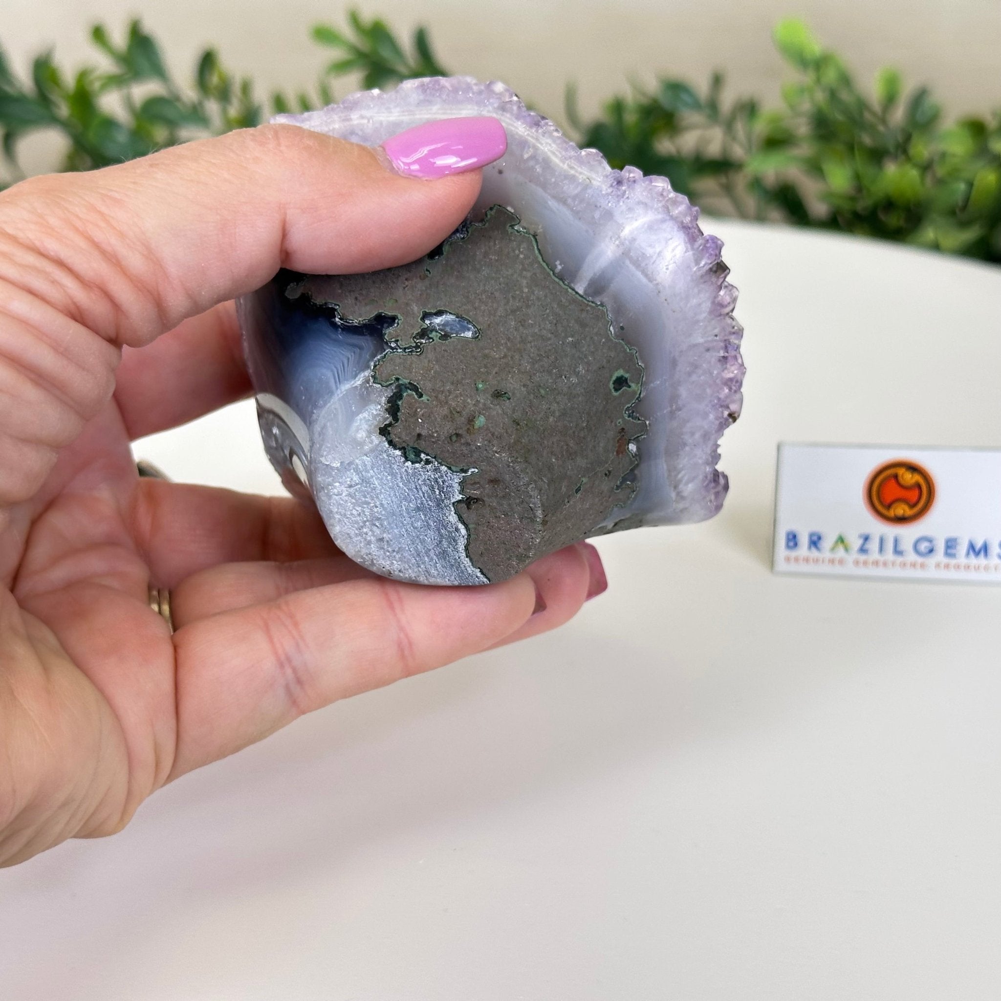 Polished Amethyst Flower 0.74 lbs & 2.3" Tall 5609 - 0030 - Brazil GemsBrazil GemsPolished Amethyst Flower 0.74 lbs & 2.3" Tall 5609 - 0030Crystal Flowers5609 - 0030