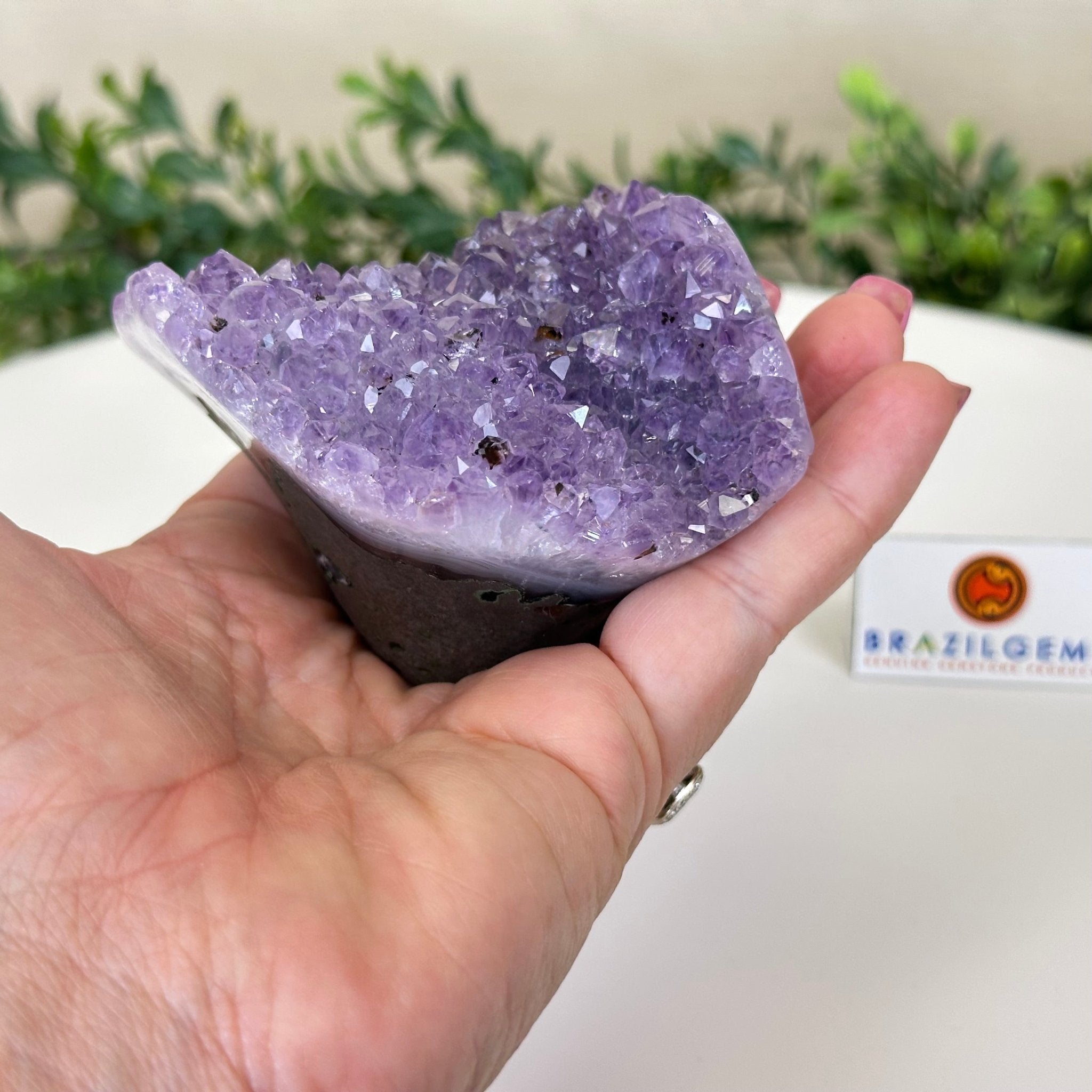 Polished Amethyst Flower 0.74 lbs & 2.3" Tall 5609 - 0030 - Brazil GemsBrazil GemsPolished Amethyst Flower 0.74 lbs & 2.3" Tall 5609 - 0030Crystal Flowers5609 - 0030