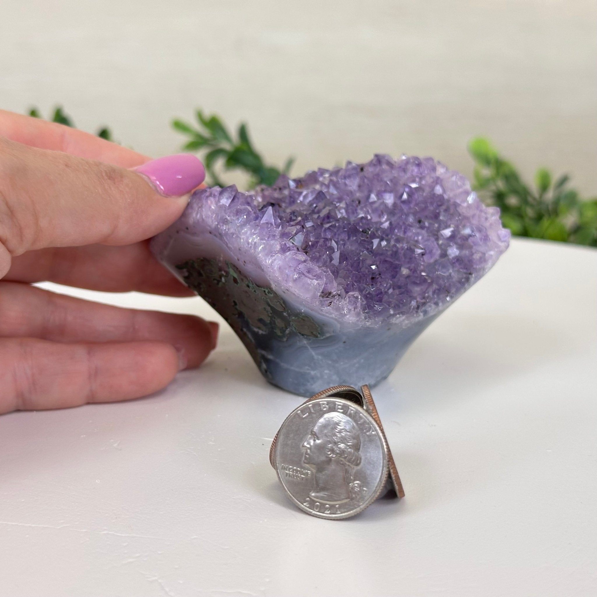 Polished Amethyst Flower 0.74 lbs & 2.3" Tall 5609 - 0030 - Brazil GemsBrazil GemsPolished Amethyst Flower 0.74 lbs & 2.3" Tall 5609 - 0030Crystal Flowers5609 - 0030