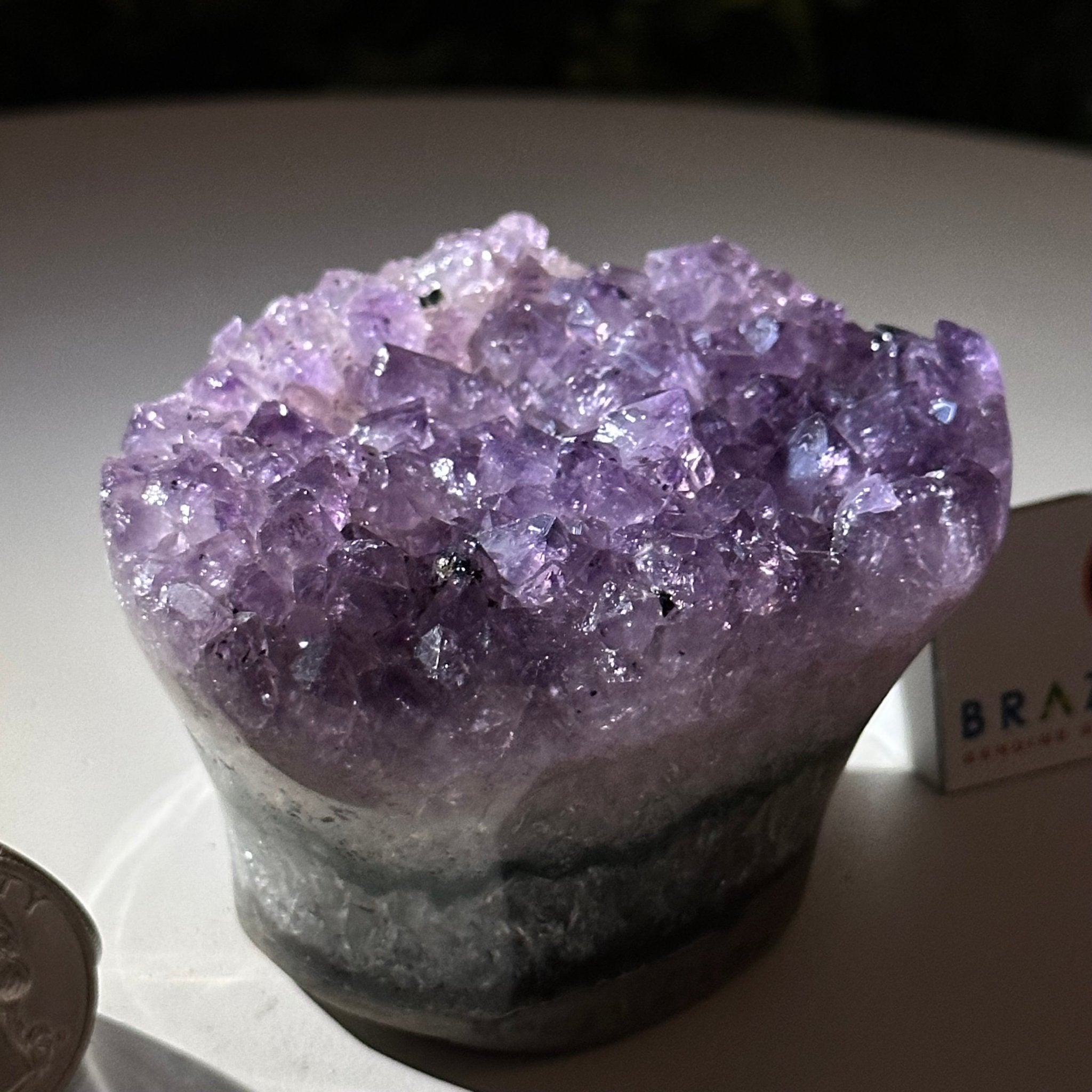 Polished Amethyst Flower 0.76 lbs & 2.1" Tall 5609 - 0031 - Brazil GemsBrazil GemsPolished Amethyst Flower 0.76 lbs & 2.1" Tall 5609 - 0031Crystal Flowers5609 - 0031