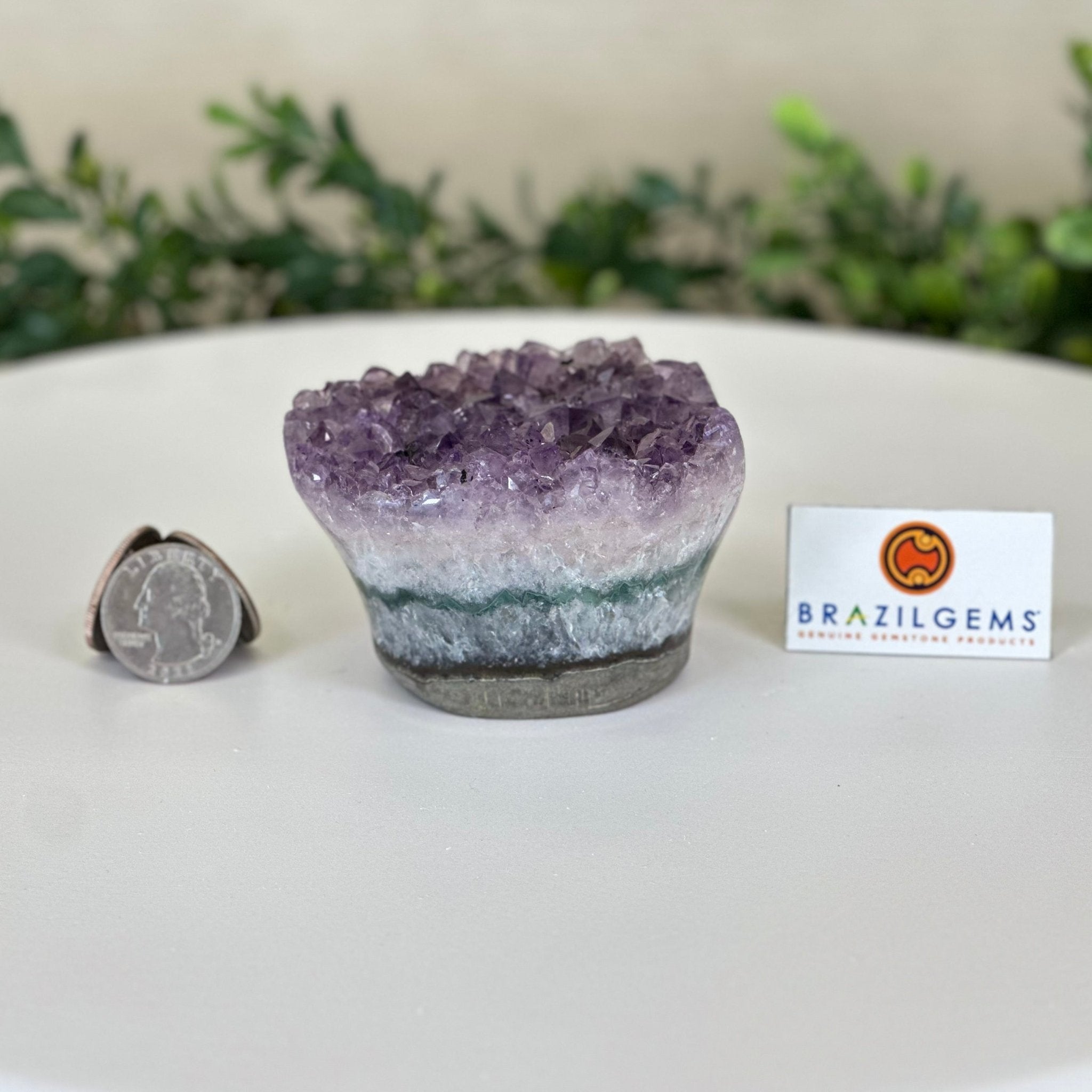 Polished Amethyst Flower 0.76 lbs & 2.1" Tall 5609 - 0031 - Brazil GemsBrazil GemsPolished Amethyst Flower 0.76 lbs & 2.1" Tall 5609 - 0031Crystal Flowers5609 - 0031