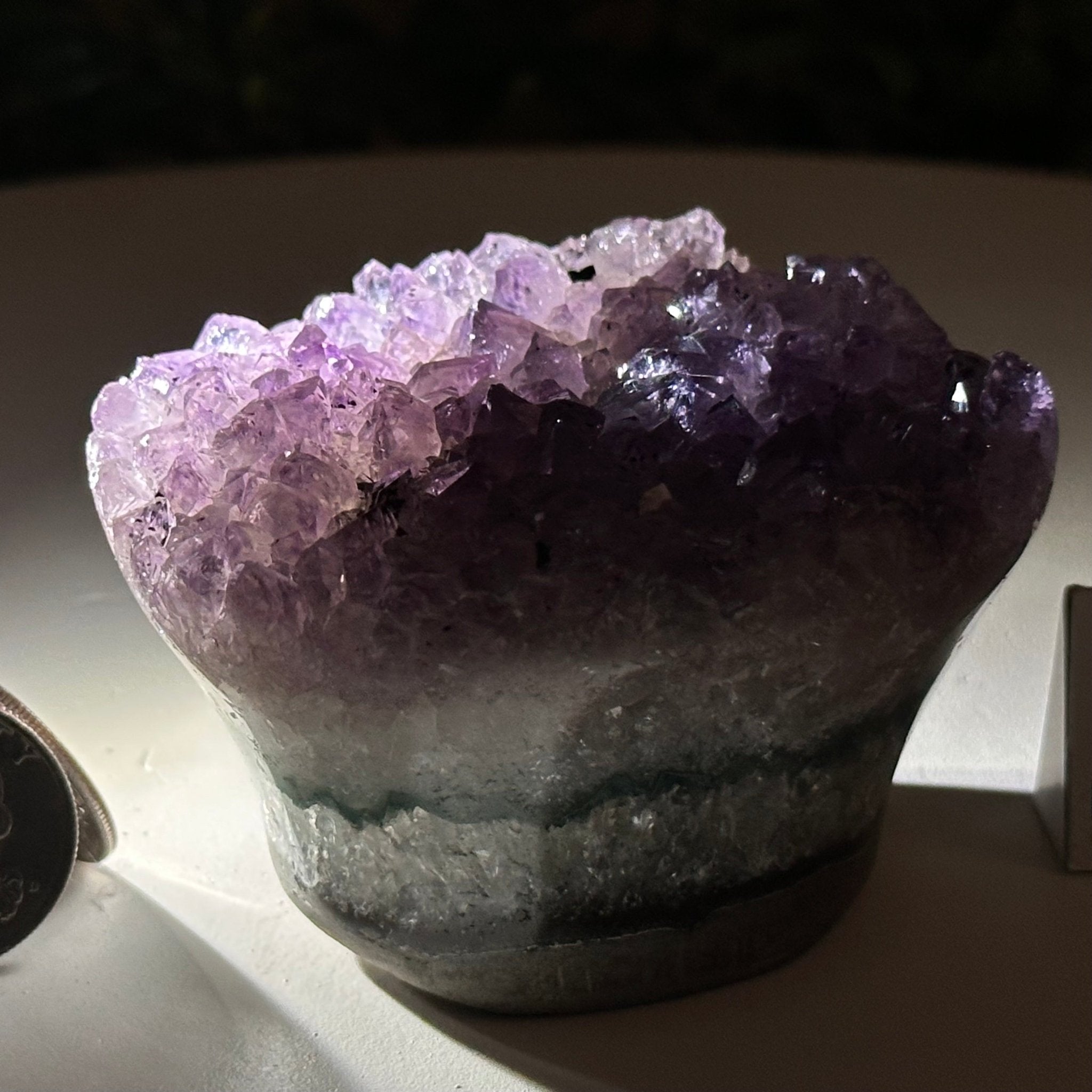Polished Amethyst Flower 0.76 lbs & 2.1" Tall 5609 - 0031 - Brazil GemsBrazil GemsPolished Amethyst Flower 0.76 lbs & 2.1" Tall 5609 - 0031Crystal Flowers5609 - 0031