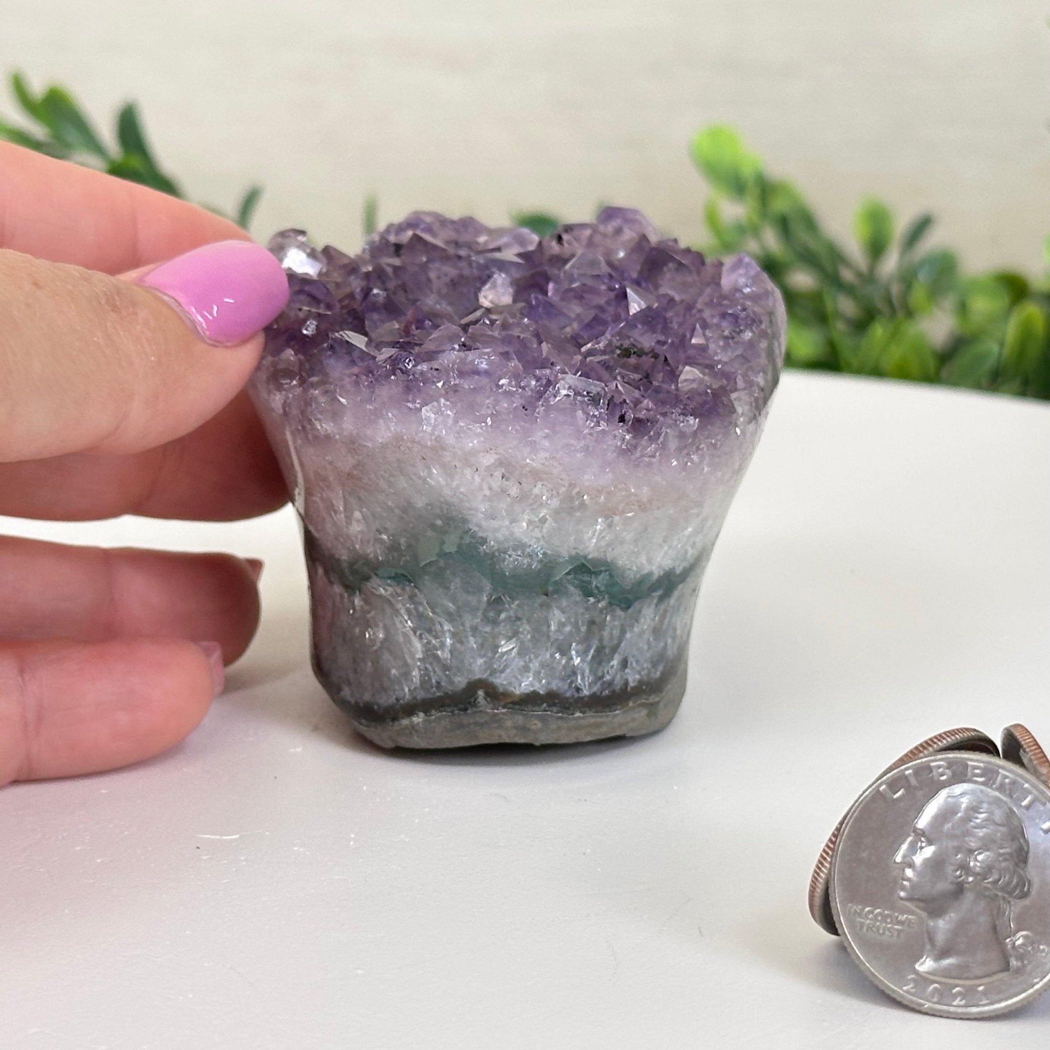 Polished Amethyst Flower 0.76 lbs & 2.1" Tall 5609 - 0031 - Brazil GemsBrazil GemsPolished Amethyst Flower 0.76 lbs & 2.1" Tall 5609 - 0031Crystal Flowers5609 - 0031