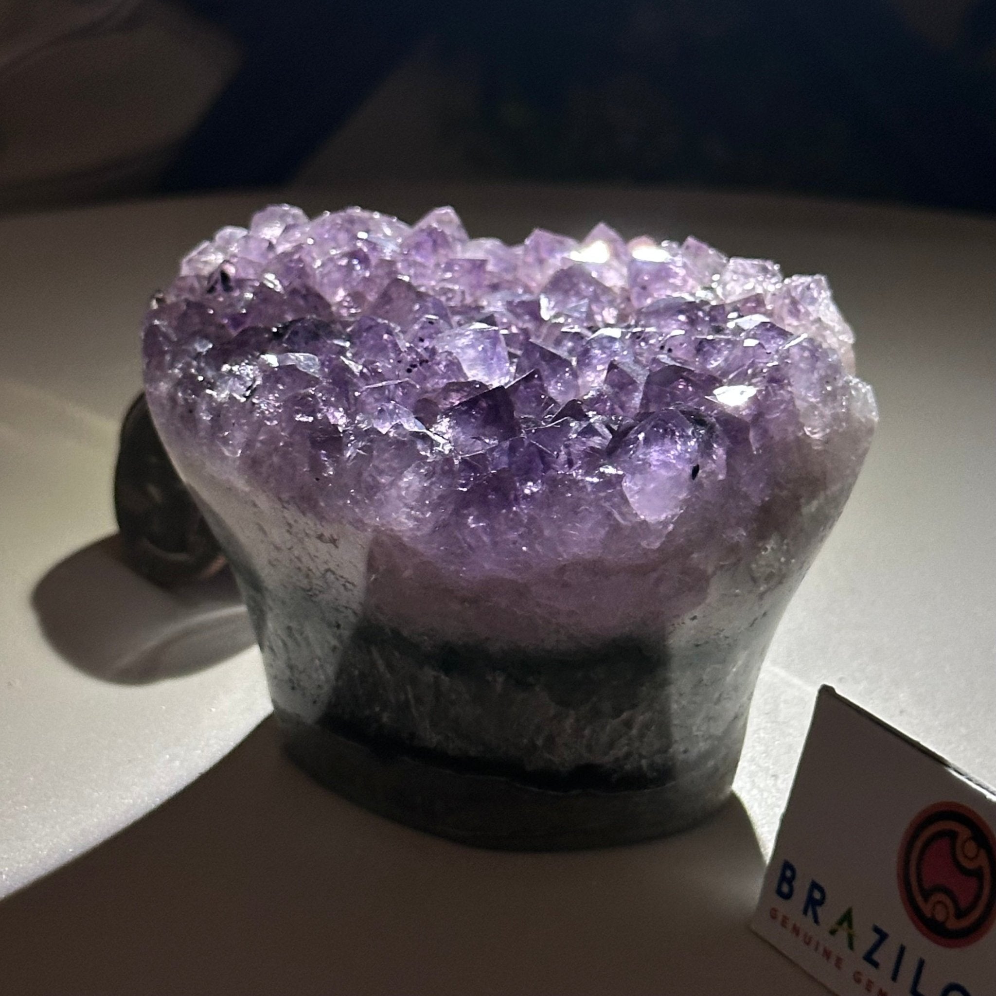 Polished Amethyst Flower 0.76 lbs & 2.1" Tall 5609 - 0031 - Brazil GemsBrazil GemsPolished Amethyst Flower 0.76 lbs & 2.1" Tall 5609 - 0031Crystal Flowers5609 - 0031