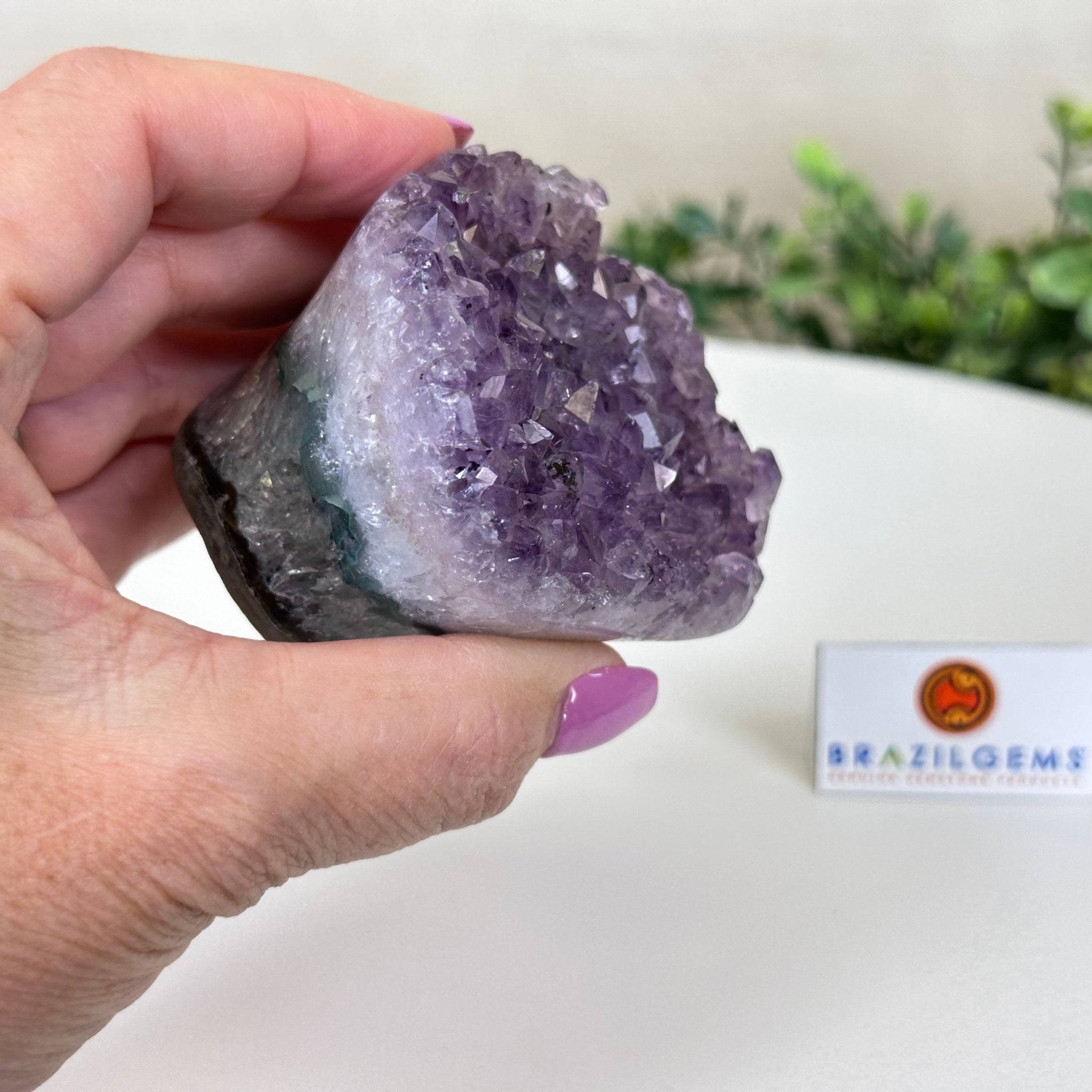 Polished Amethyst Flower 0.76 lbs & 2.1" Tall 5609 - 0031 - Brazil GemsBrazil GemsPolished Amethyst Flower 0.76 lbs & 2.1" Tall 5609 - 0031Crystal Flowers5609 - 0031