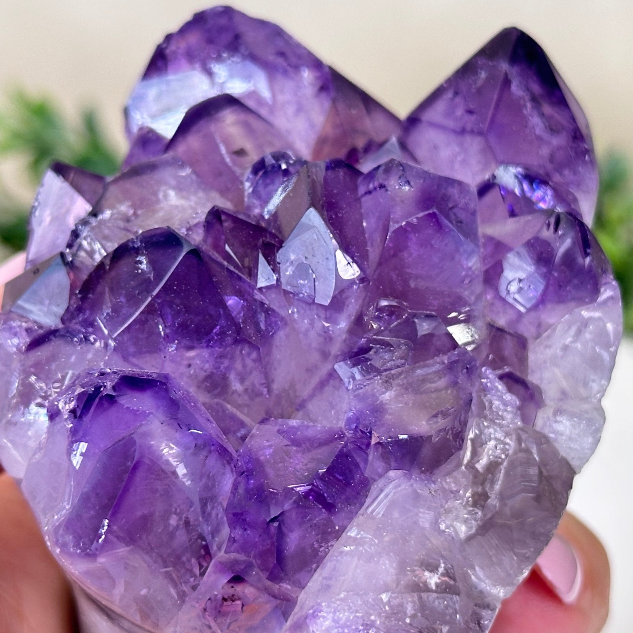 Polished Amethyst Flower 0.94 lbs & 2.8" Tall 5609 - 0032 - Brazil GemsBrazil GemsPolished Amethyst Flower 0.94 lbs & 2.8" Tall 5609 - 0032Crystal Flowers5609 - 0032