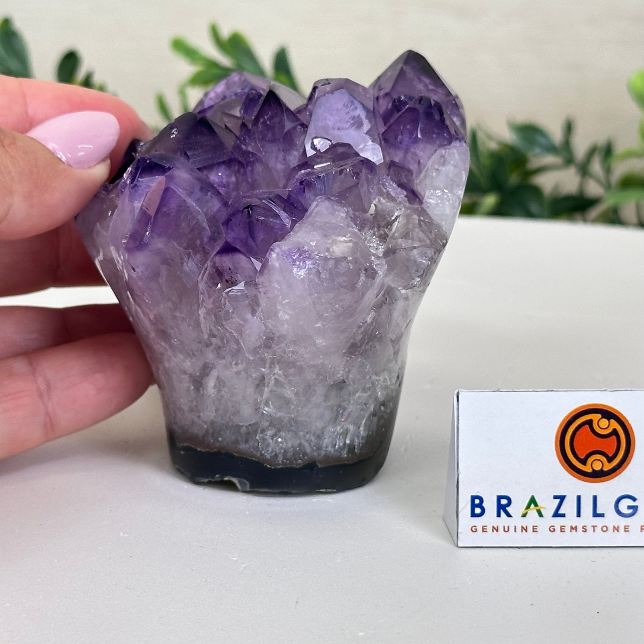 Polished Amethyst Flower 0.94 lbs & 2.8" Tall 5609 - 0032 - Brazil GemsBrazil GemsPolished Amethyst Flower 0.94 lbs & 2.8" Tall 5609 - 0032Crystal Flowers5609 - 0032