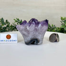 Polished Amethyst Flower 0.94 lbs & 2.8" Tall 5609 - 0032 - Brazil GemsBrazil GemsPolished Amethyst Flower 0.94 lbs & 2.8" Tall 5609 - 0032Crystal Flowers5609 - 0032