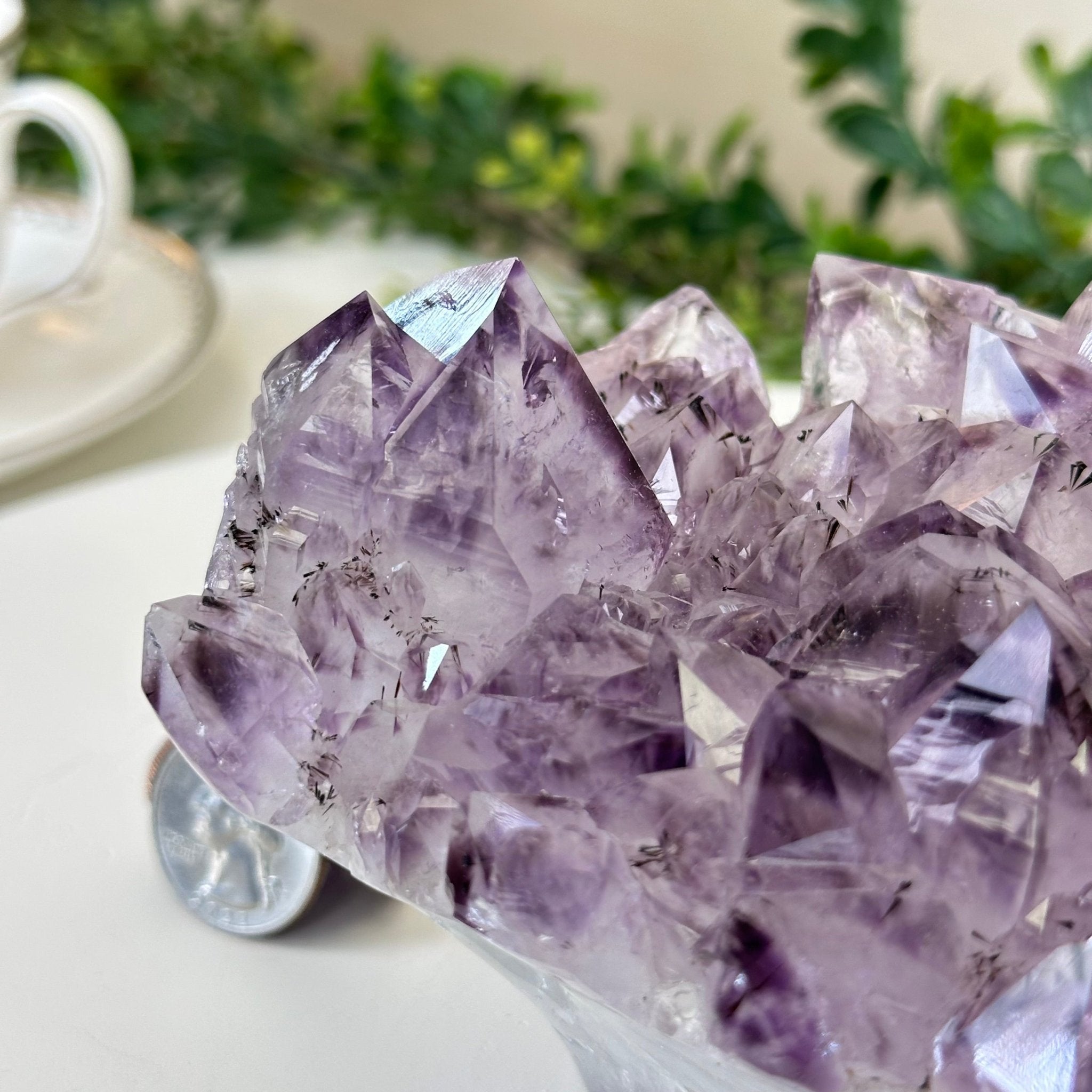 Polished Amethyst Flower 1.83 lbs & 3.6" Tall 5609 - 0035 - Brazil GemsBrazil GemsPolished Amethyst Flower 1.83 lbs & 3.6" Tall 5609 - 0035Crystal Flowers5609 - 0035