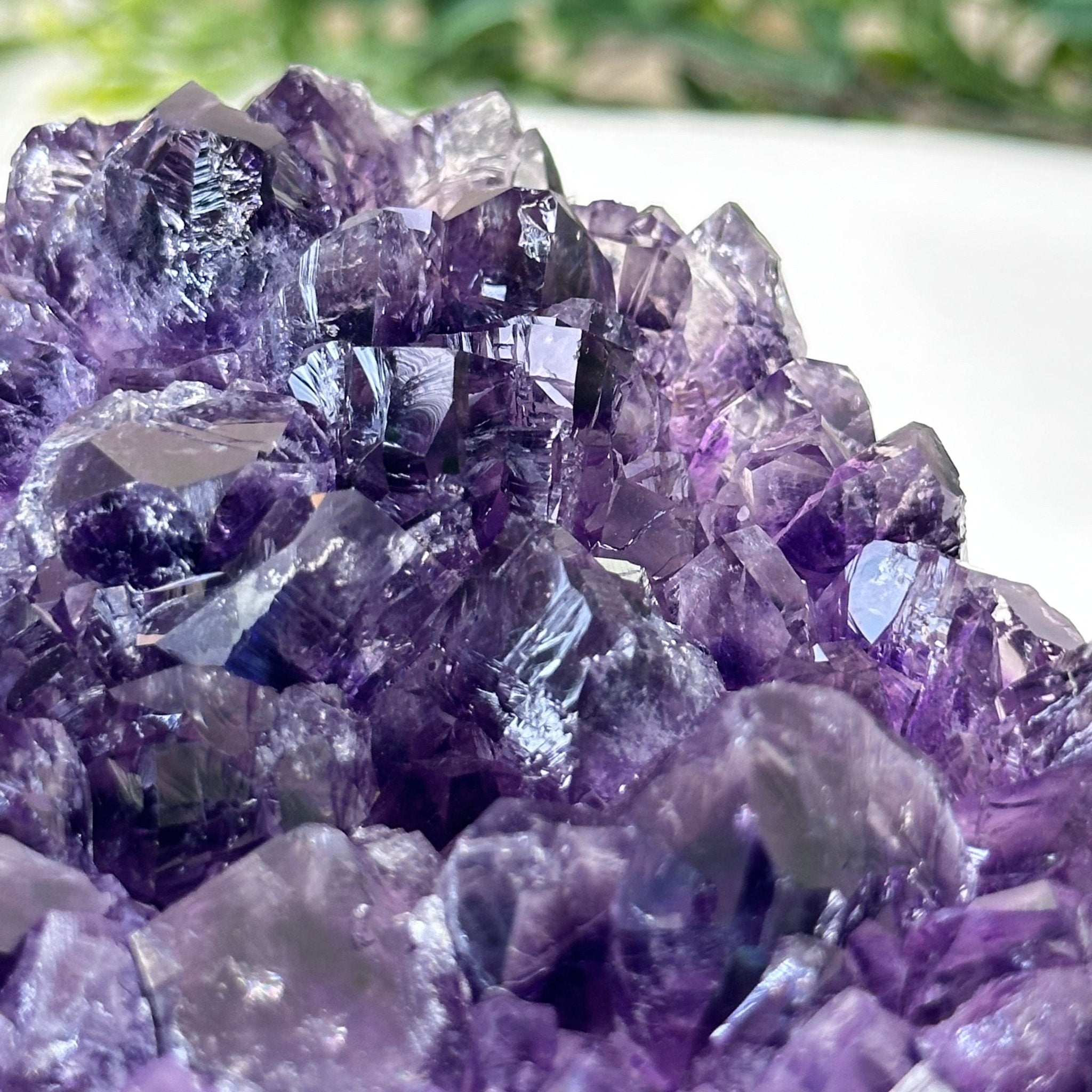 Polished Amethyst Flower 2.06 lbs & 3.5" Tall 5609 - 0037 - Brazil GemsBrazil GemsPolished Amethyst Flower 2.06 lbs & 3.5" Tall 5609 - 0037Crystal Flowers5609 - 0037
