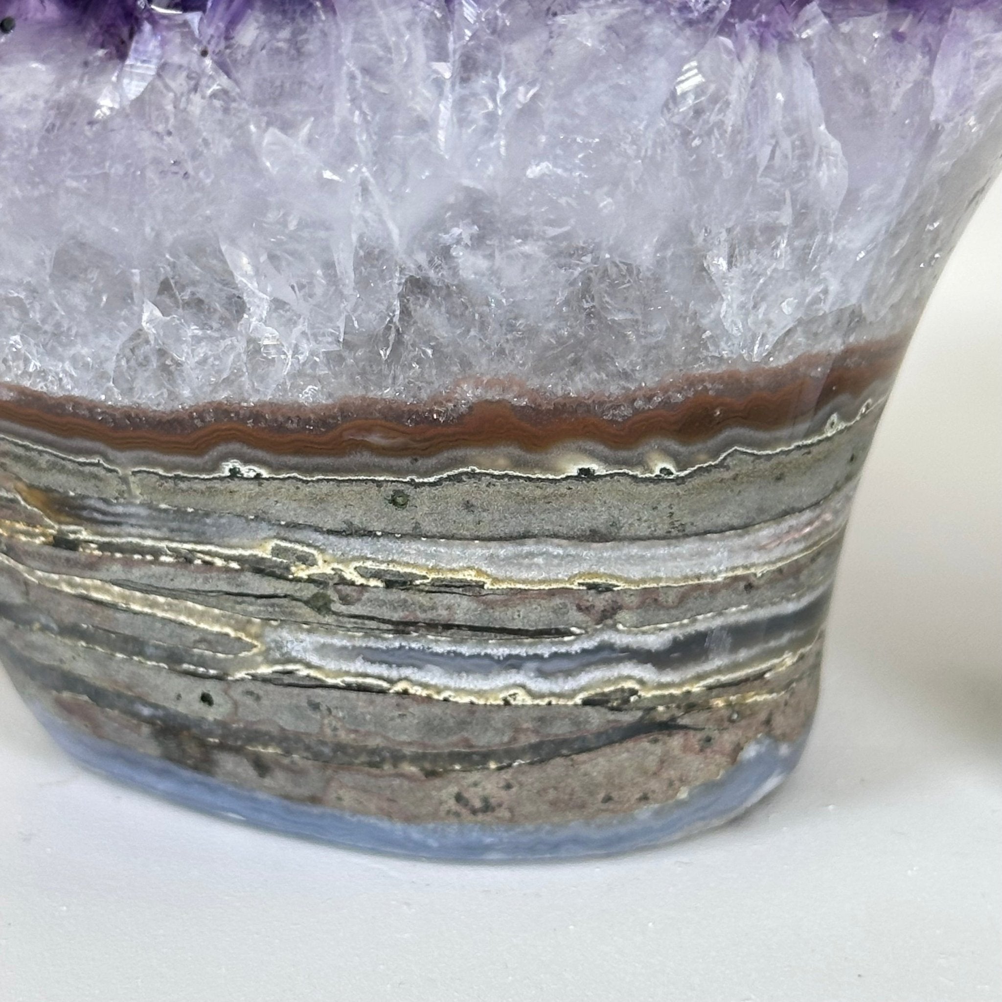 Polished Amethyst Flower 2.06 lbs & 3.5" Tall 5609 - 0037 - Brazil GemsBrazil GemsPolished Amethyst Flower 2.06 lbs & 3.5" Tall 5609 - 0037Crystal Flowers5609 - 0037