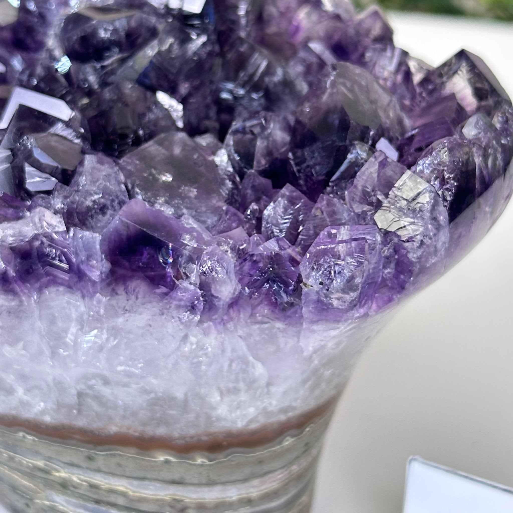 Polished Amethyst Flower 2.06 lbs & 3.5" Tall 5609 - 0037 - Brazil GemsBrazil GemsPolished Amethyst Flower 2.06 lbs & 3.5" Tall 5609 - 0037Crystal Flowers5609 - 0037