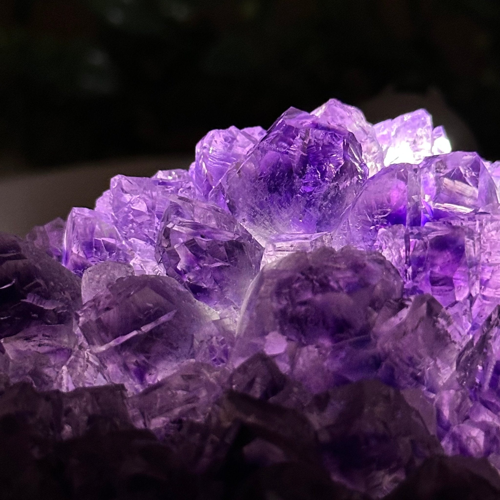 Polished Amethyst Flower 2.06 lbs & 3.5" Tall 5609 - 0037 - Brazil GemsBrazil GemsPolished Amethyst Flower 2.06 lbs & 3.5" Tall 5609 - 0037Crystal Flowers5609 - 0037