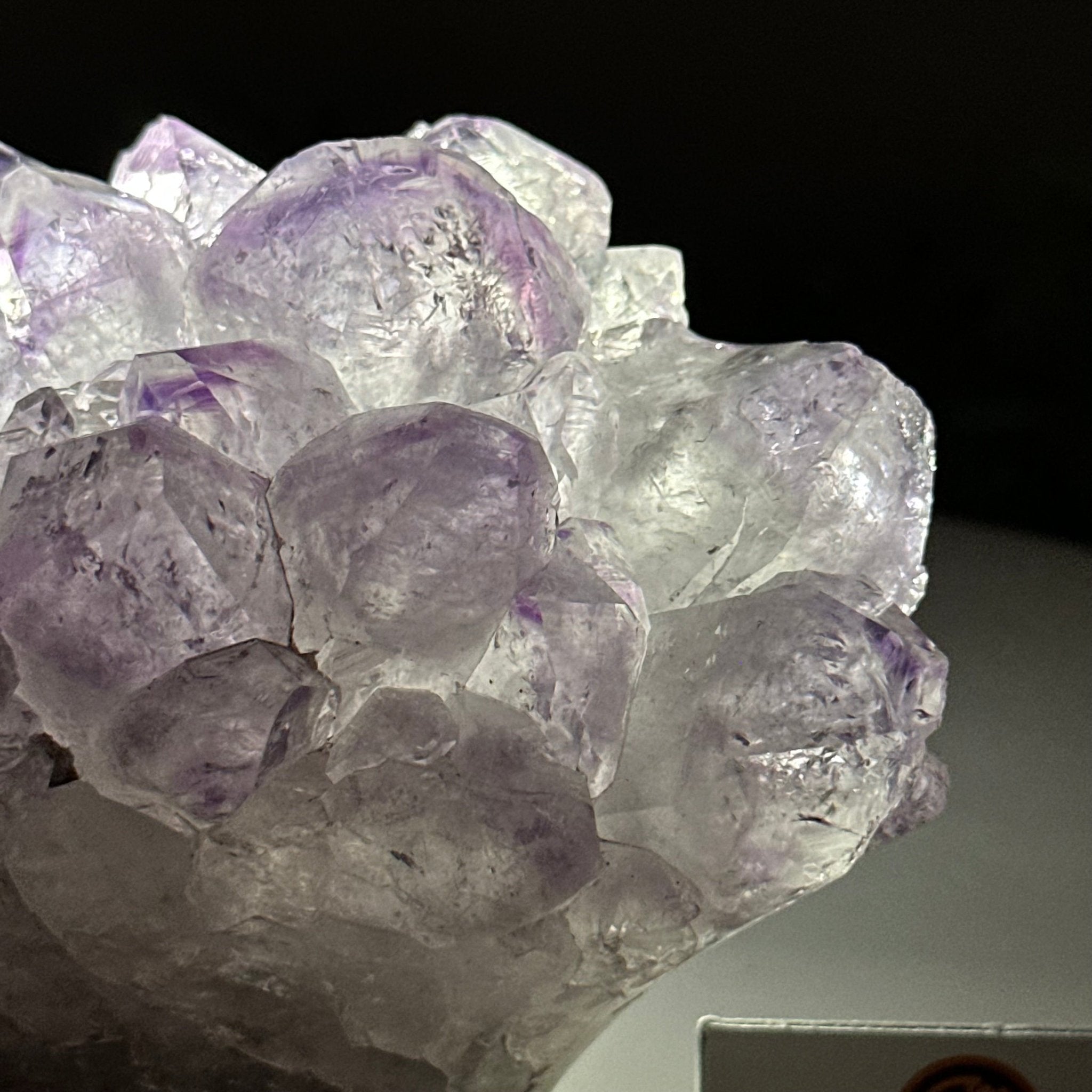 Polished Amethyst Flower 2.06 lbs & 3.9" Tall 5609 - 0036 - Brazil GemsBrazil GemsPolished Amethyst Flower 2.06 lbs & 3.9" Tall 5609 - 0036Crystal Flowers5609 - 0036