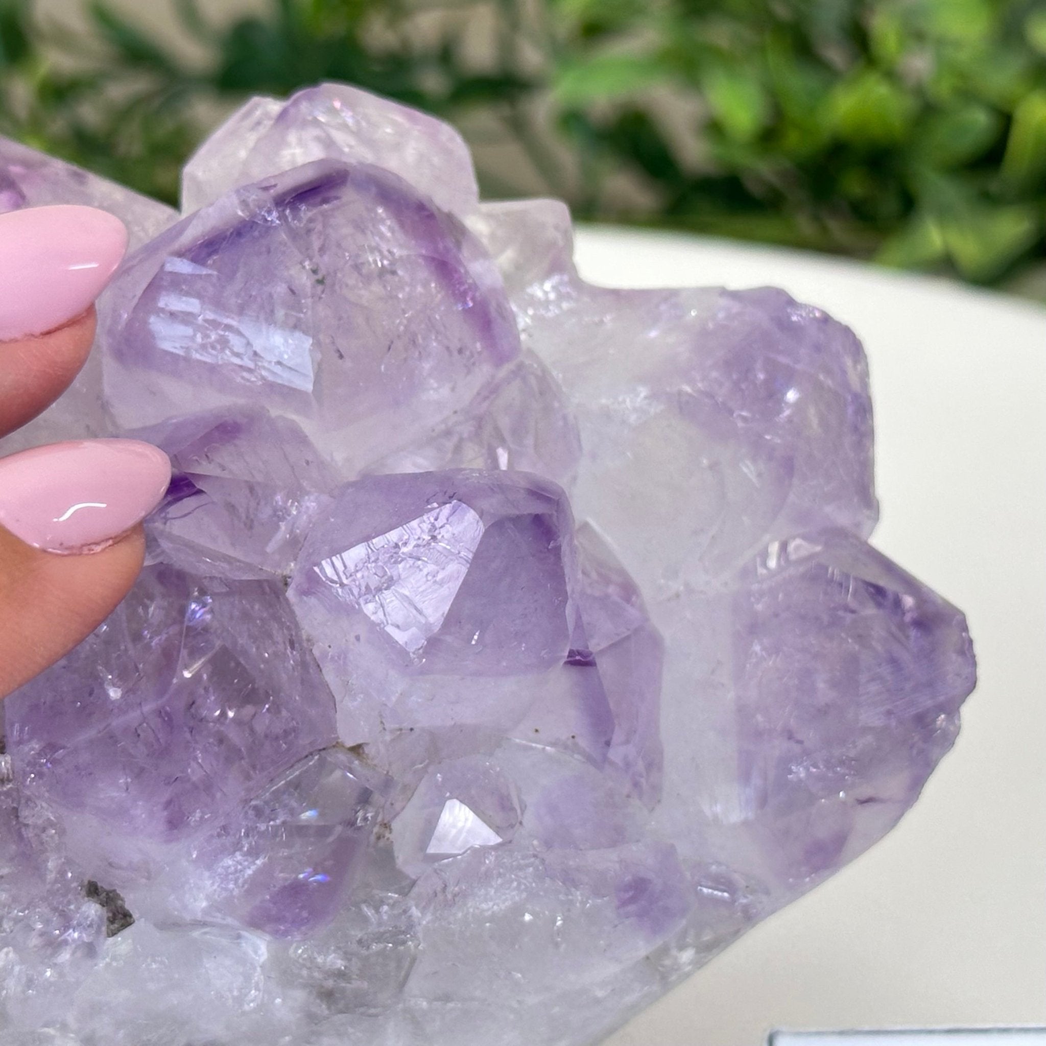 Polished Amethyst Flower 2.06 lbs & 3.9" Tall 5609 - 0036 - Brazil GemsBrazil GemsPolished Amethyst Flower 2.06 lbs & 3.9" Tall 5609 - 0036Crystal Flowers5609 - 0036