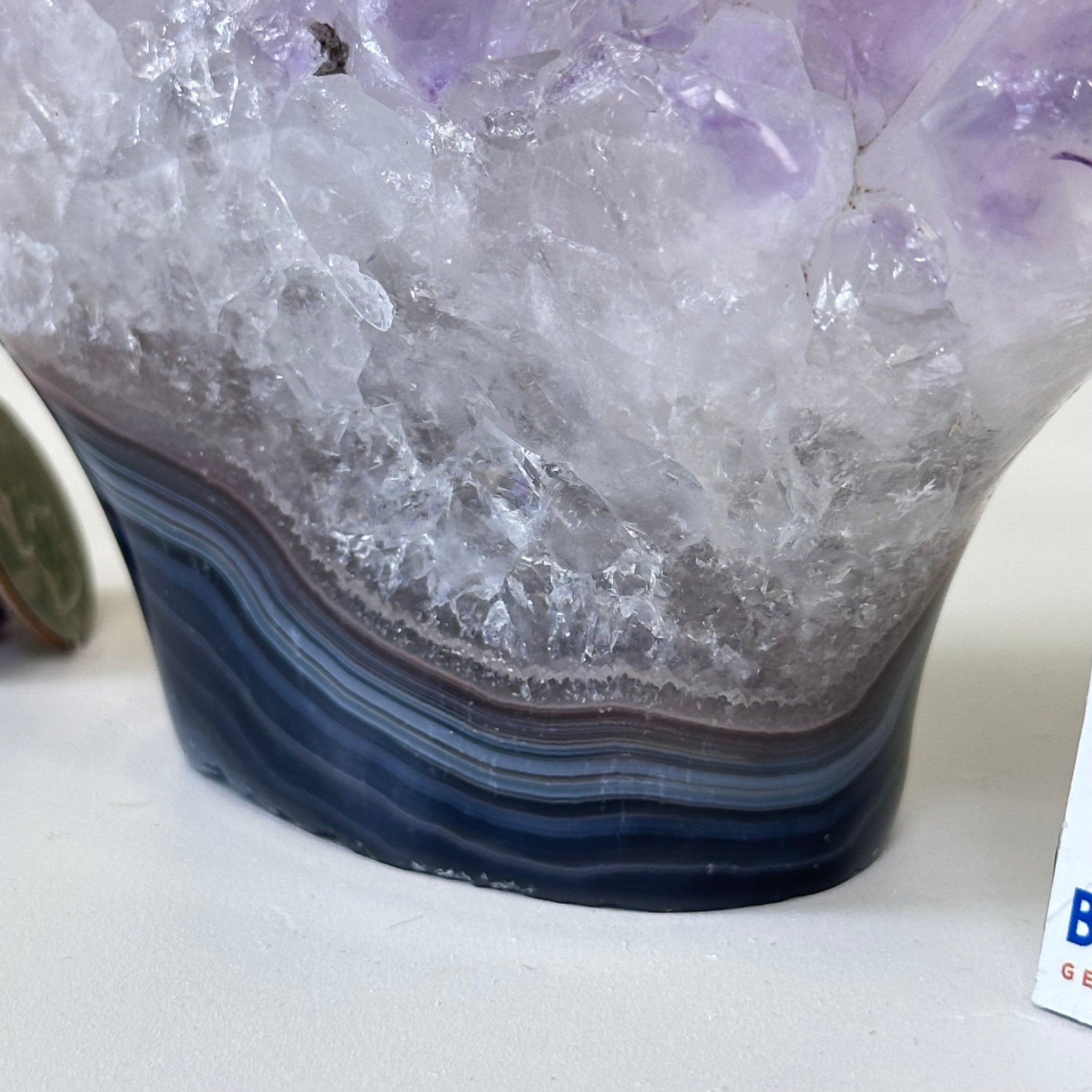 Polished Amethyst Flower 2.06 lbs & 3.9" Tall 5609 - 0036 - Brazil GemsBrazil GemsPolished Amethyst Flower 2.06 lbs & 3.9" Tall 5609 - 0036Crystal Flowers5609 - 0036