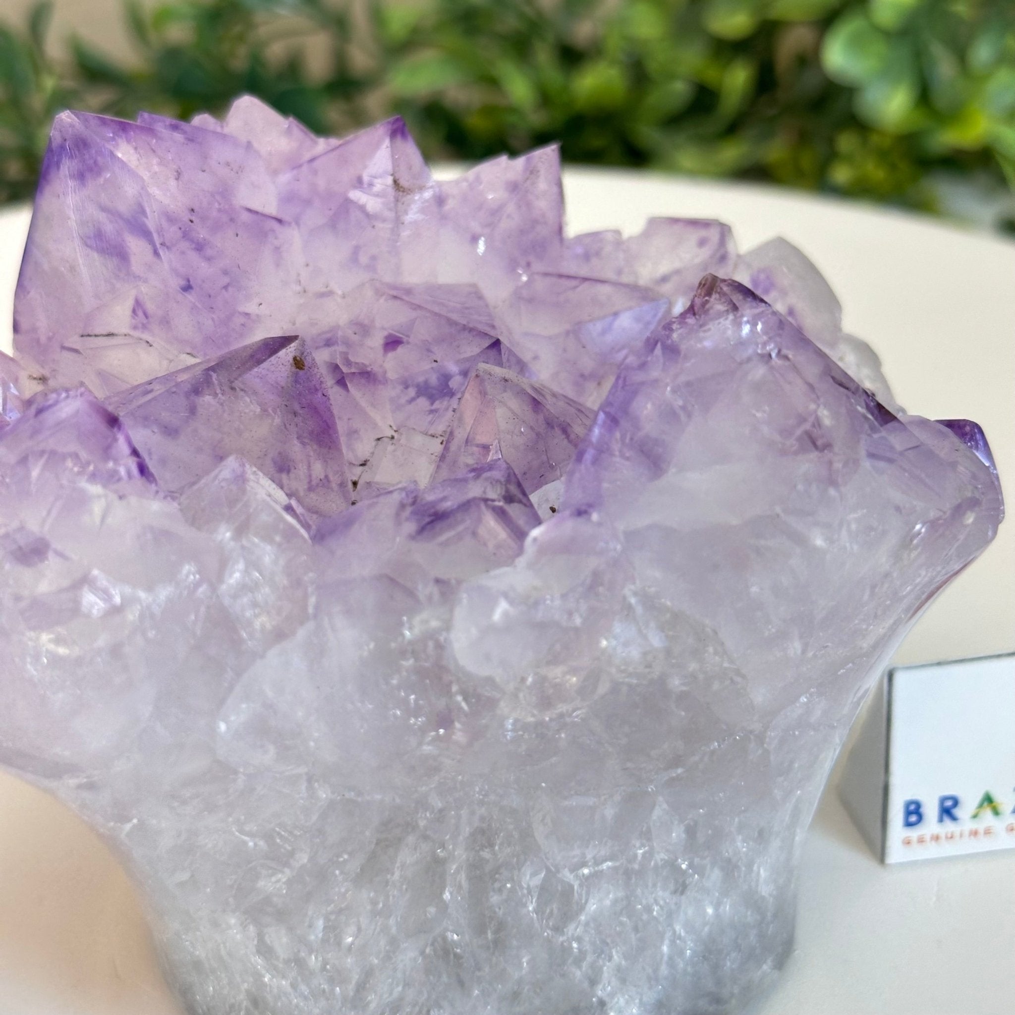 Polished Amethyst Flower 2.11 lbs & 3.4" Tall 5609 - 0038 - Brazil GemsBrazil GemsPolished Amethyst Flower 2.11 lbs & 3.4" Tall 5609 - 0038Crystal Flowers5609 - 0038