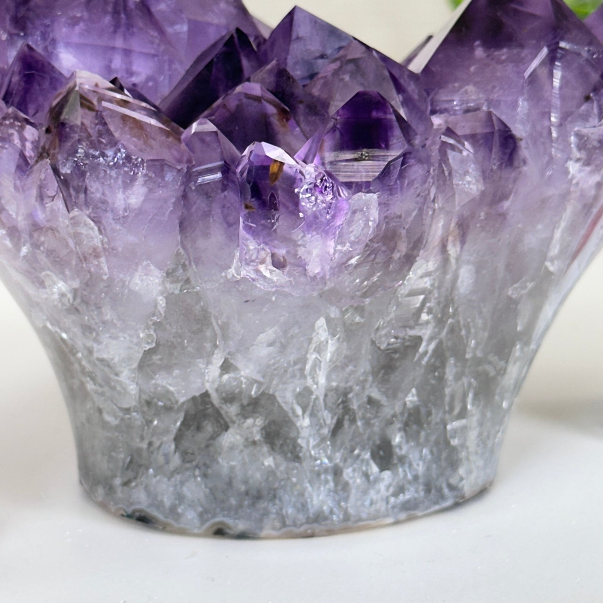 Polished Amethyst Flower 2.22 lbs & 3.6" Tall 5609 - 0039 - Brazil GemsBrazil GemsPolished Amethyst Flower 2.22 lbs & 3.6" Tall 5609 - 0039Crystal Flowers5609 - 0039