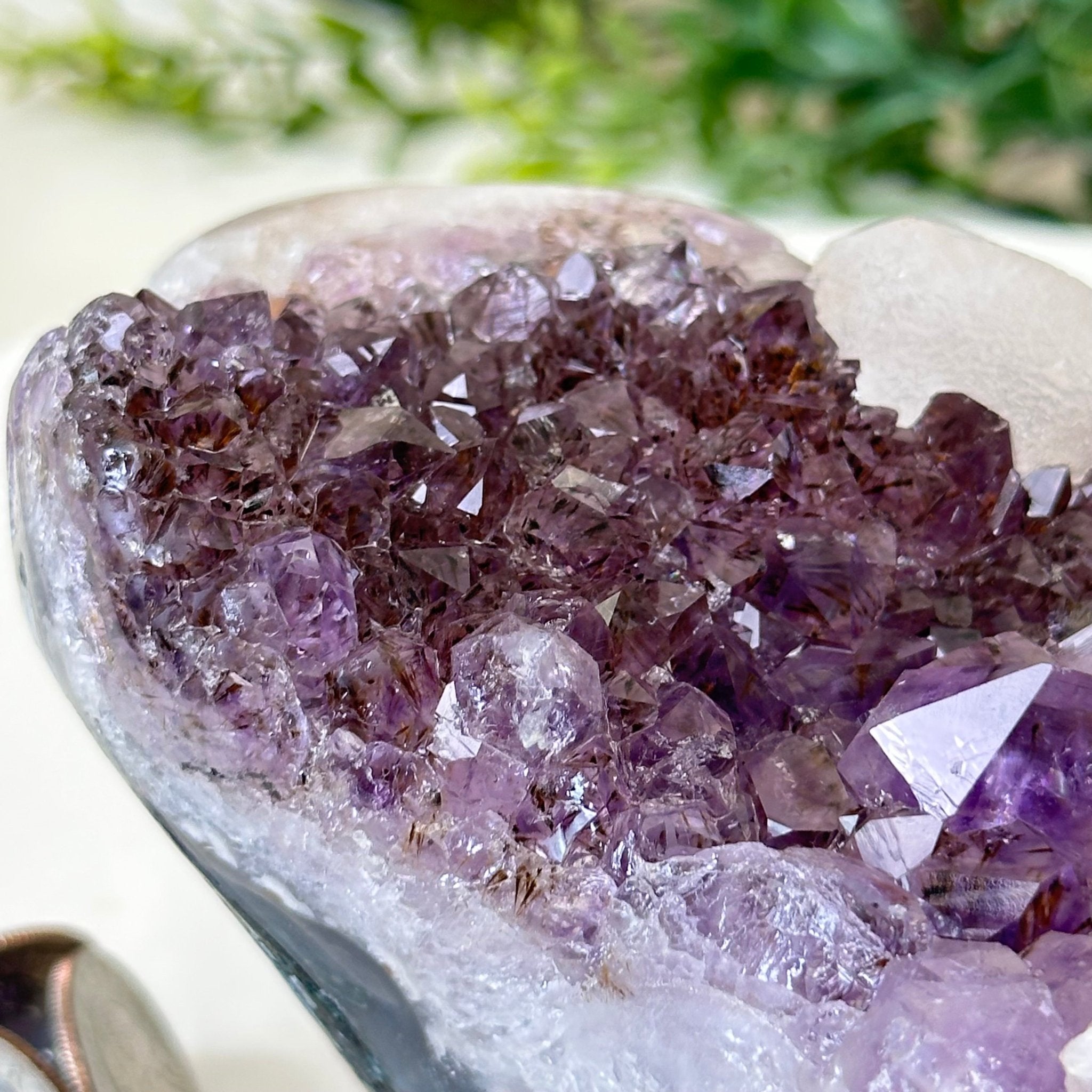 Polished Amethyst Flower 2.28 lbs & 3.6" Tall 5609 - 0040 - Brazil GemsBrazil GemsPolished Amethyst Flower 2.28 lbs & 3.6" Tall 5609 - 0040Crystal Flowers5609 - 0040