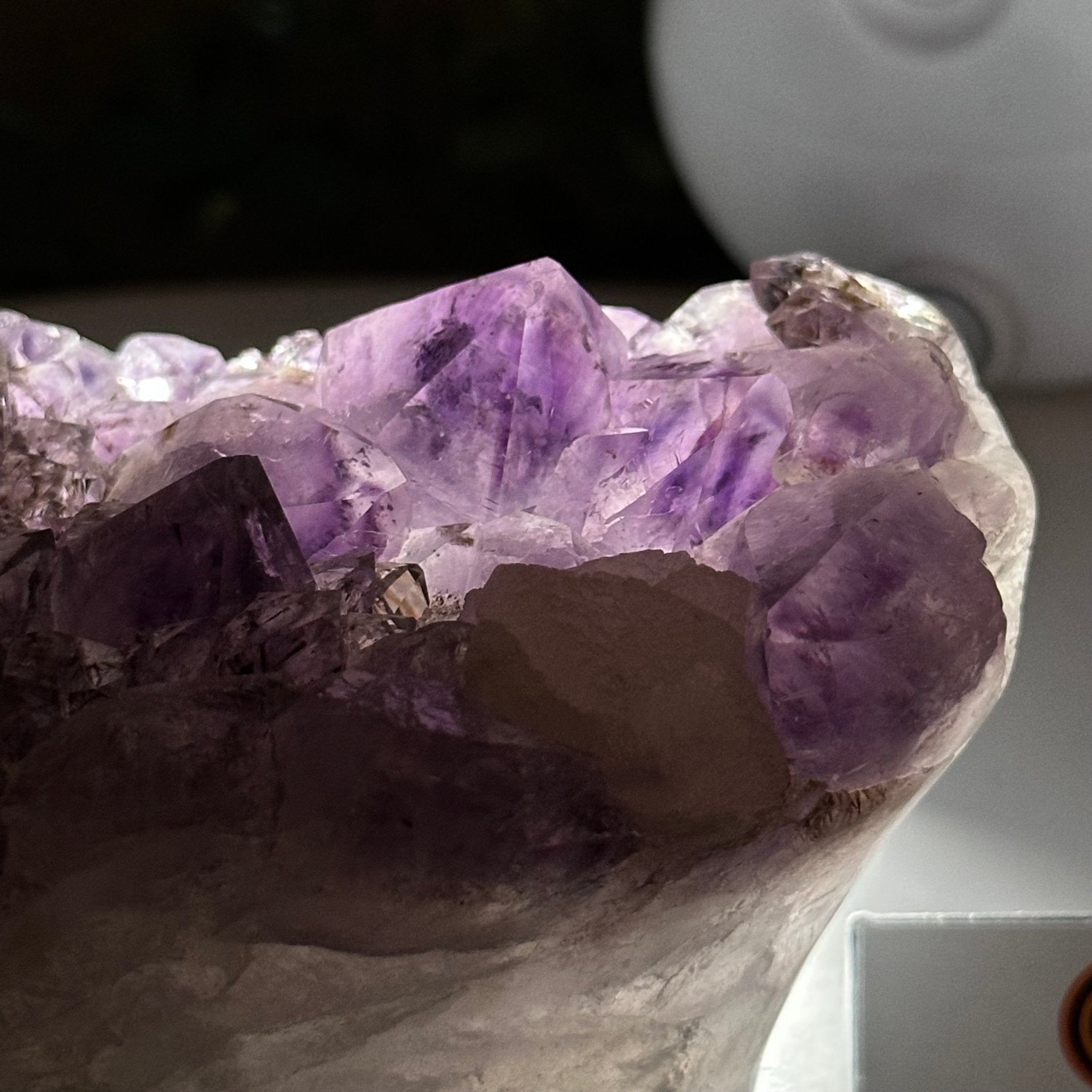 Polished Amethyst Flower 2.28 lbs & 3.6" Tall 5609 - 0040 - Brazil GemsBrazil GemsPolished Amethyst Flower 2.28 lbs & 3.6" Tall 5609 - 0040Crystal Flowers5609 - 0040