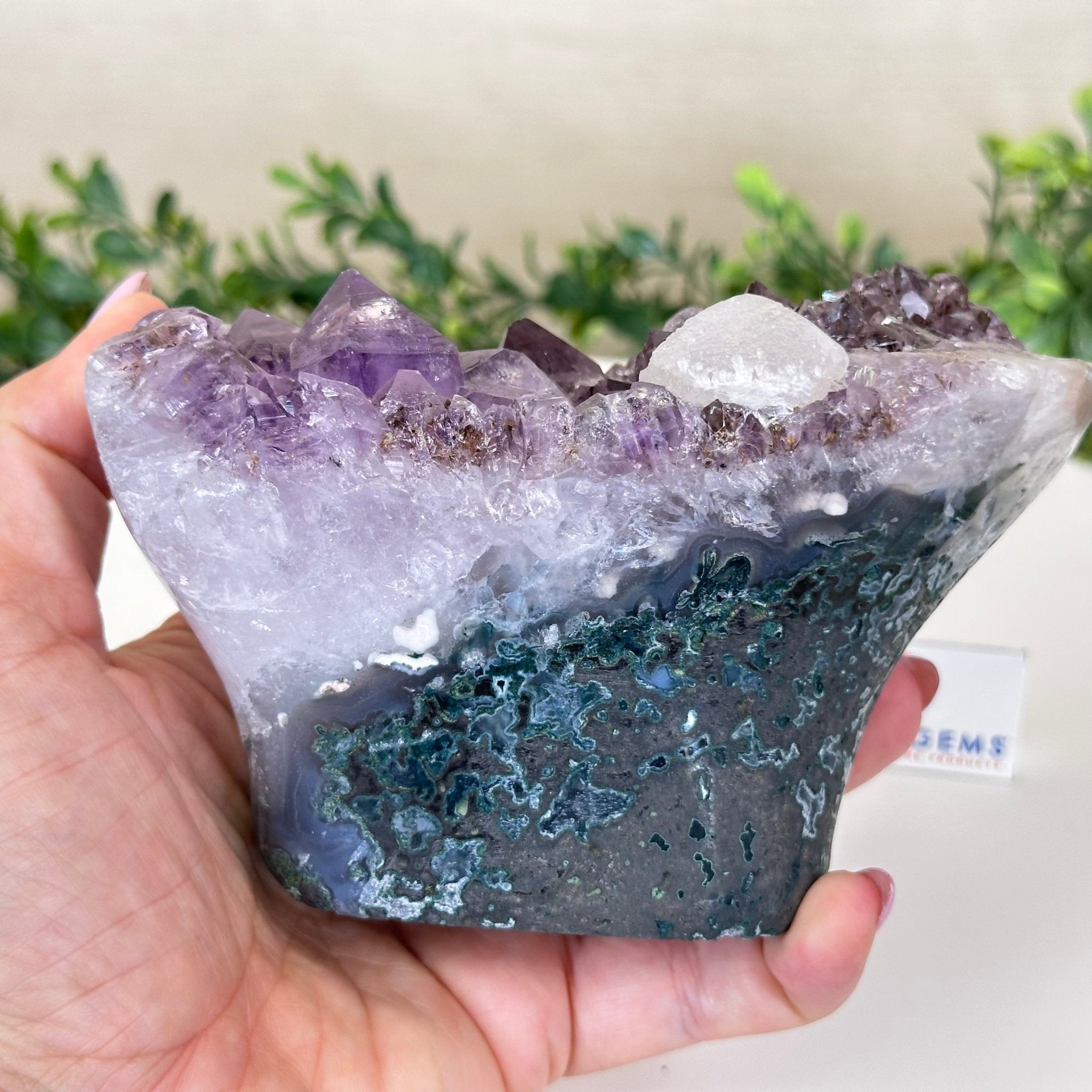 Polished Amethyst Flower 2.28 lbs & 3.6" Tall 5609 - 0040 - Brazil GemsBrazil GemsPolished Amethyst Flower 2.28 lbs & 3.6" Tall 5609 - 0040Crystal Flowers5609 - 0040