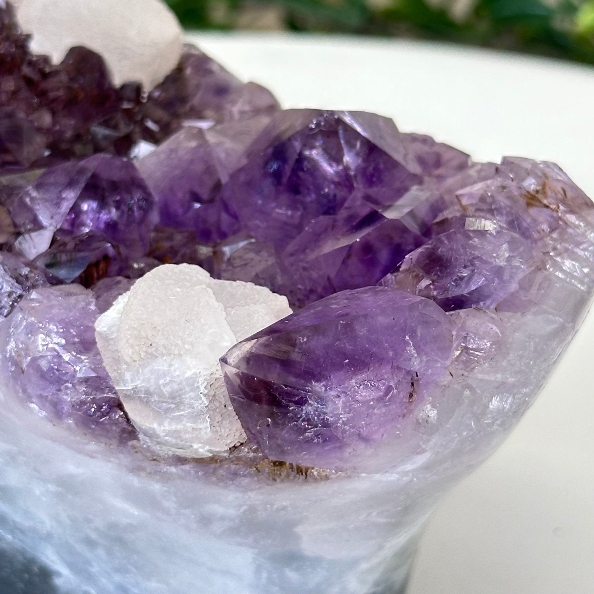 Polished Amethyst Flower 2.28 lbs & 3.6" Tall 5609 - 0040 - Brazil GemsBrazil GemsPolished Amethyst Flower 2.28 lbs & 3.6" Tall 5609 - 0040Crystal Flowers5609 - 0040