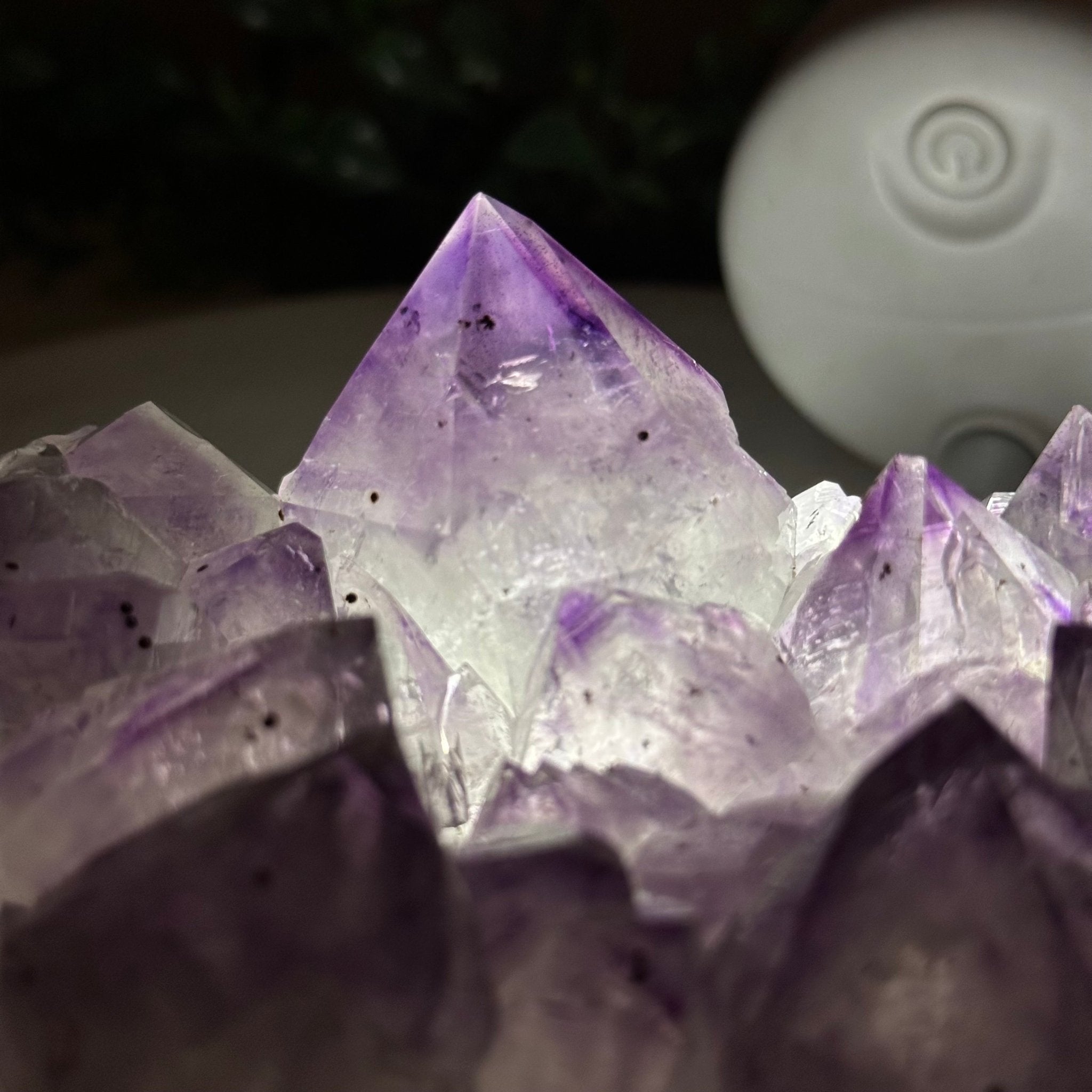 Polished Amethyst Flower 2.61 lbs & 3.6" Tall 5609 - 0041 - Brazil GemsBrazil GemsPolished Amethyst Flower 2.61 lbs & 3.6" Tall 5609 - 0041Crystal Flowers5609 - 0041