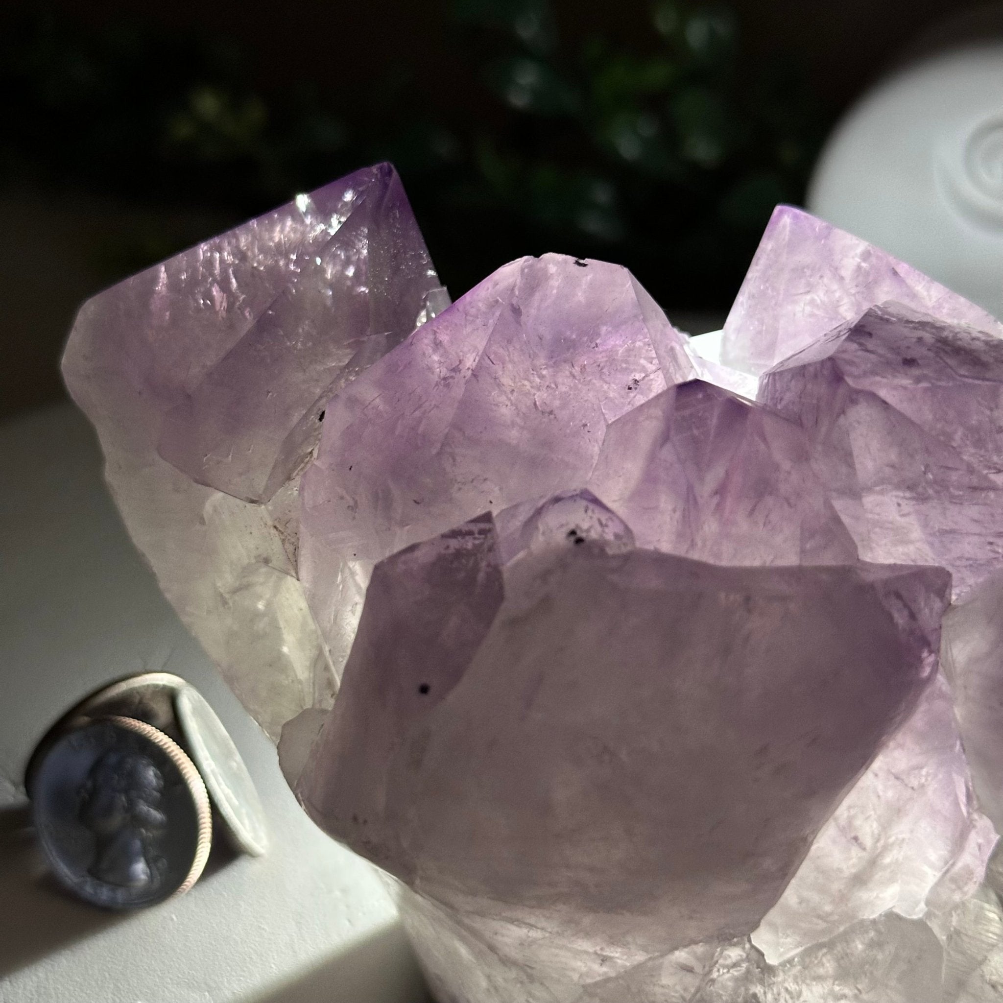 Polished Amethyst Flower 2.63 lbs & 3.8" Tall 5609 - 0042 - Brazil GemsBrazil GemsPolished Amethyst Flower 2.63 lbs & 3.8" Tall 5609 - 0042Crystal Flowers5609 - 0042