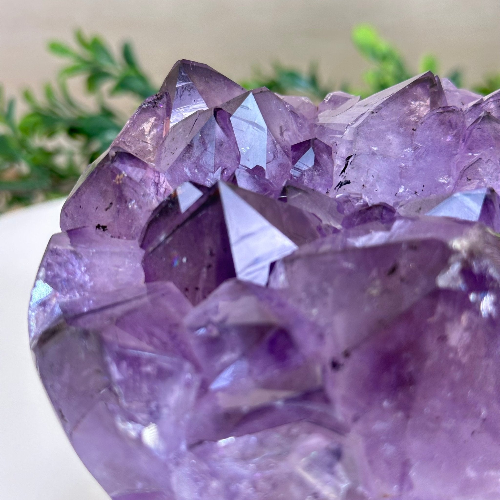 Polished Amethyst Flower 3.20 lbs & 4.6" Tall 5609 - 0043 - Brazil GemsBrazil GemsPolished Amethyst Flower 3.20 lbs & 4.6" Tall 5609 - 0043Crystal Flowers5609 - 0043