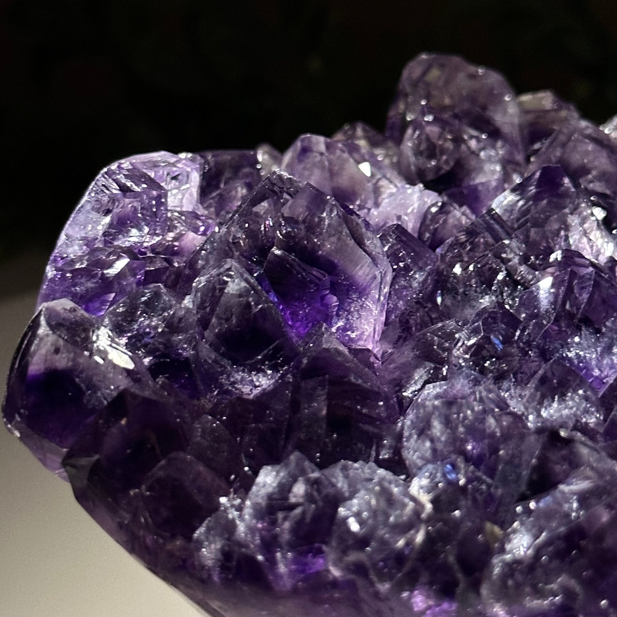 Polished Amethyst Flower 4.62 lbs & 3.8" Tall 5609 - 0045 - Brazil GemsBrazil GemsPolished Amethyst Flower 4.62 lbs & 3.8" Tall 5609 - 0045Crystal Flowers5609 - 0045