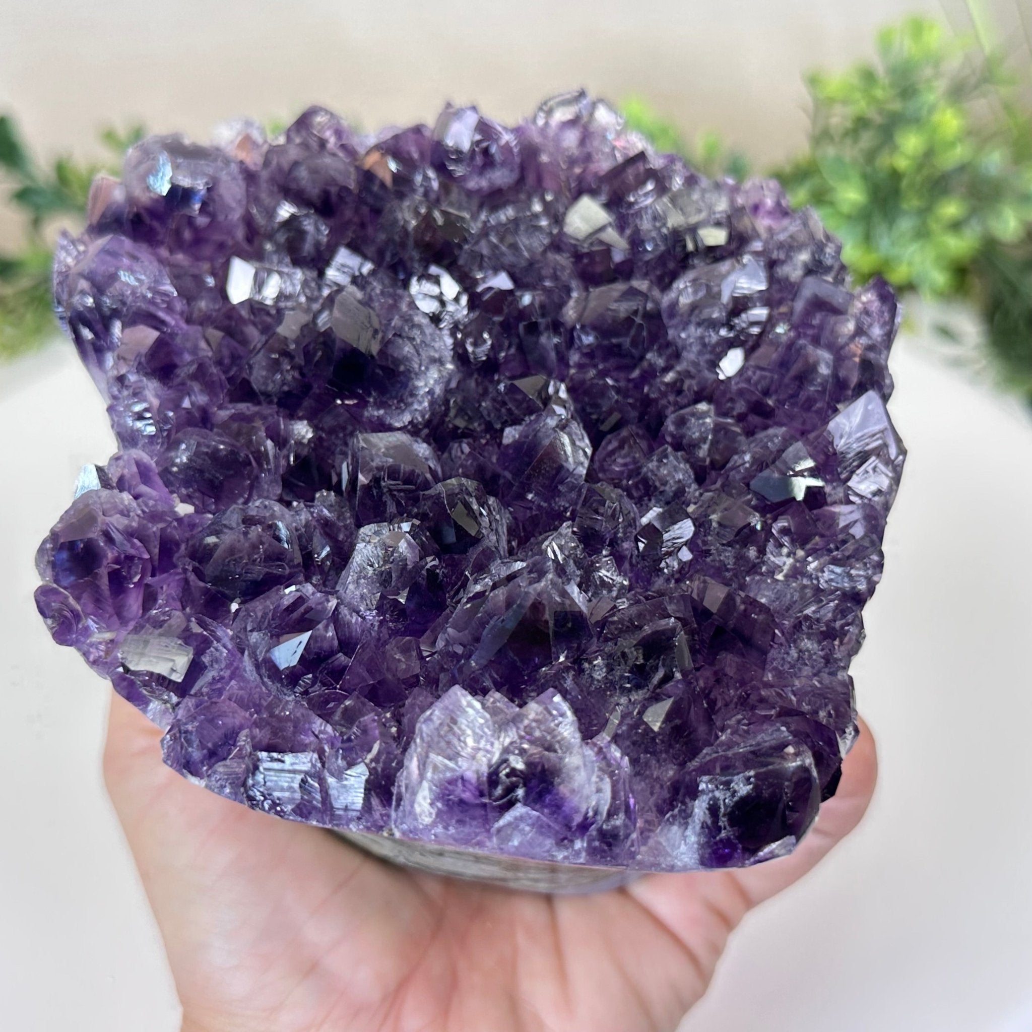 Polished Amethyst Flower 4.62 lbs & 3.8" Tall 5609 - 0045 - Brazil GemsBrazil GemsPolished Amethyst Flower 4.62 lbs & 3.8" Tall 5609 - 0045Crystal Flowers5609 - 0045