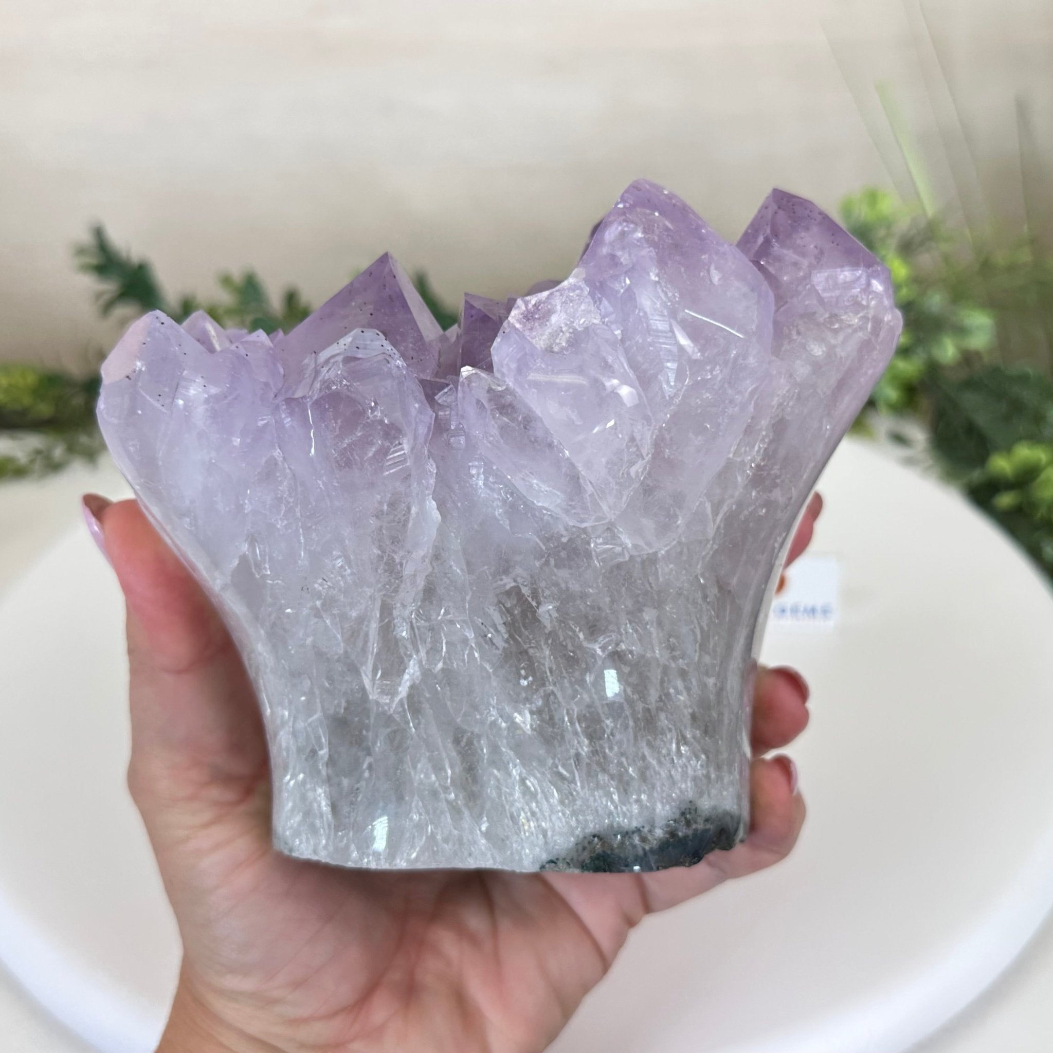 Polished Amethyst Flower 5.51 lbs & 5.1" Tall 5609 - 0046 - Brazil GemsBrazil GemsPolished Amethyst Flower 5.51 lbs & 5.1" Tall 5609 - 0046Crystal Flowers5609 - 0046