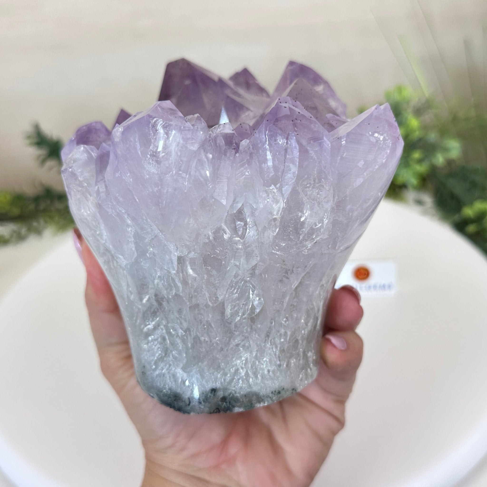 Polished Amethyst Flower 5.51 lbs & 5.1" Tall 5609 - 0046 - Brazil GemsBrazil GemsPolished Amethyst Flower 5.51 lbs & 5.1" Tall 5609 - 0046Crystal Flowers5609 - 0046