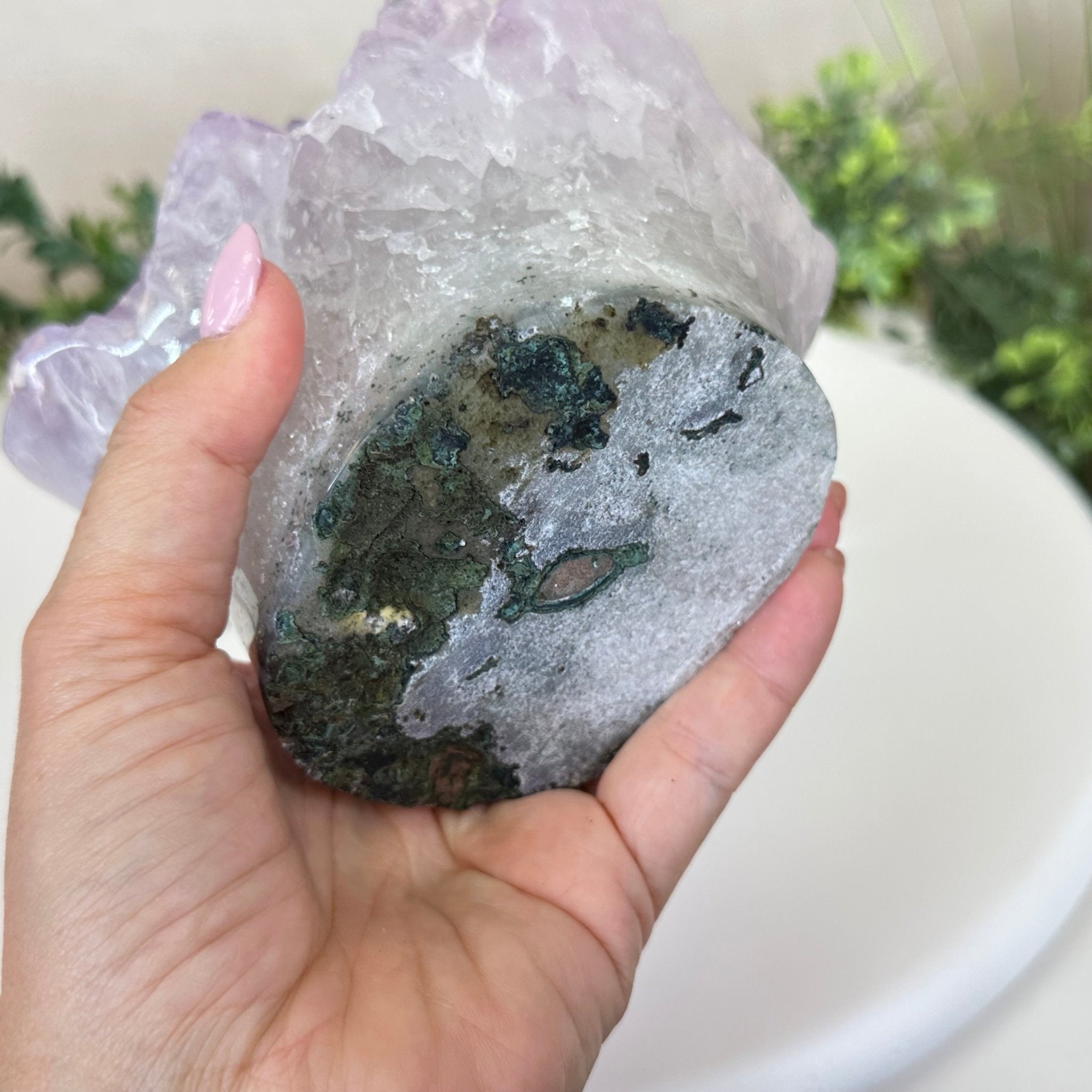 Polished Amethyst Flower 5.51 lbs & 5.1" Tall 5609 - 0046 - Brazil GemsBrazil GemsPolished Amethyst Flower 5.51 lbs & 5.1" Tall 5609 - 0046Crystal Flowers5609 - 0046