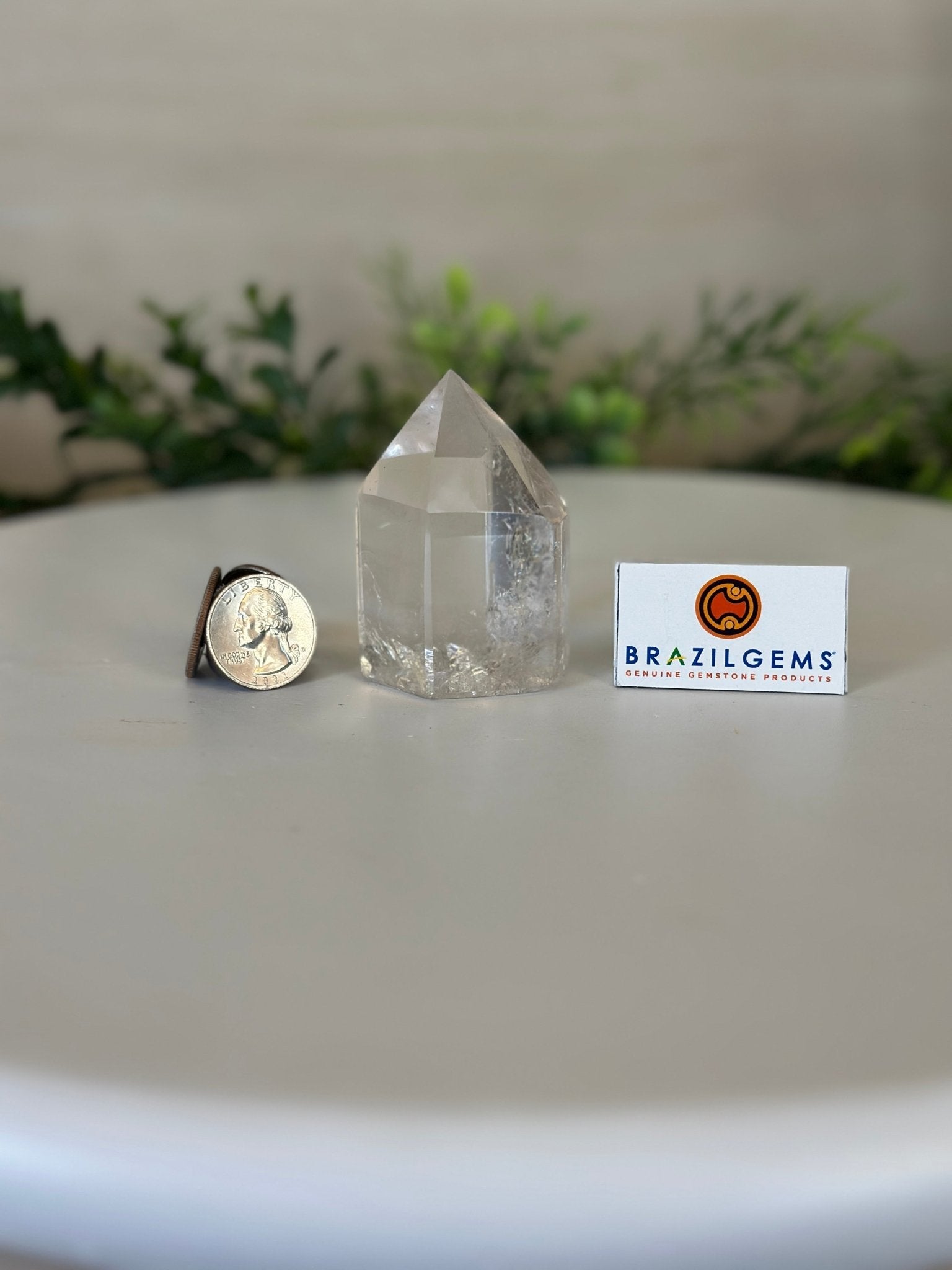 Polished Clear Quartz Crystal Tower 2.6" Tall #3106CQ - 013 - Brazil GemsBrazil GemsPolished Clear Quartz Crystal Tower 2.6" Tall #3106CQ - 013Crystal Points3106CQ - 013