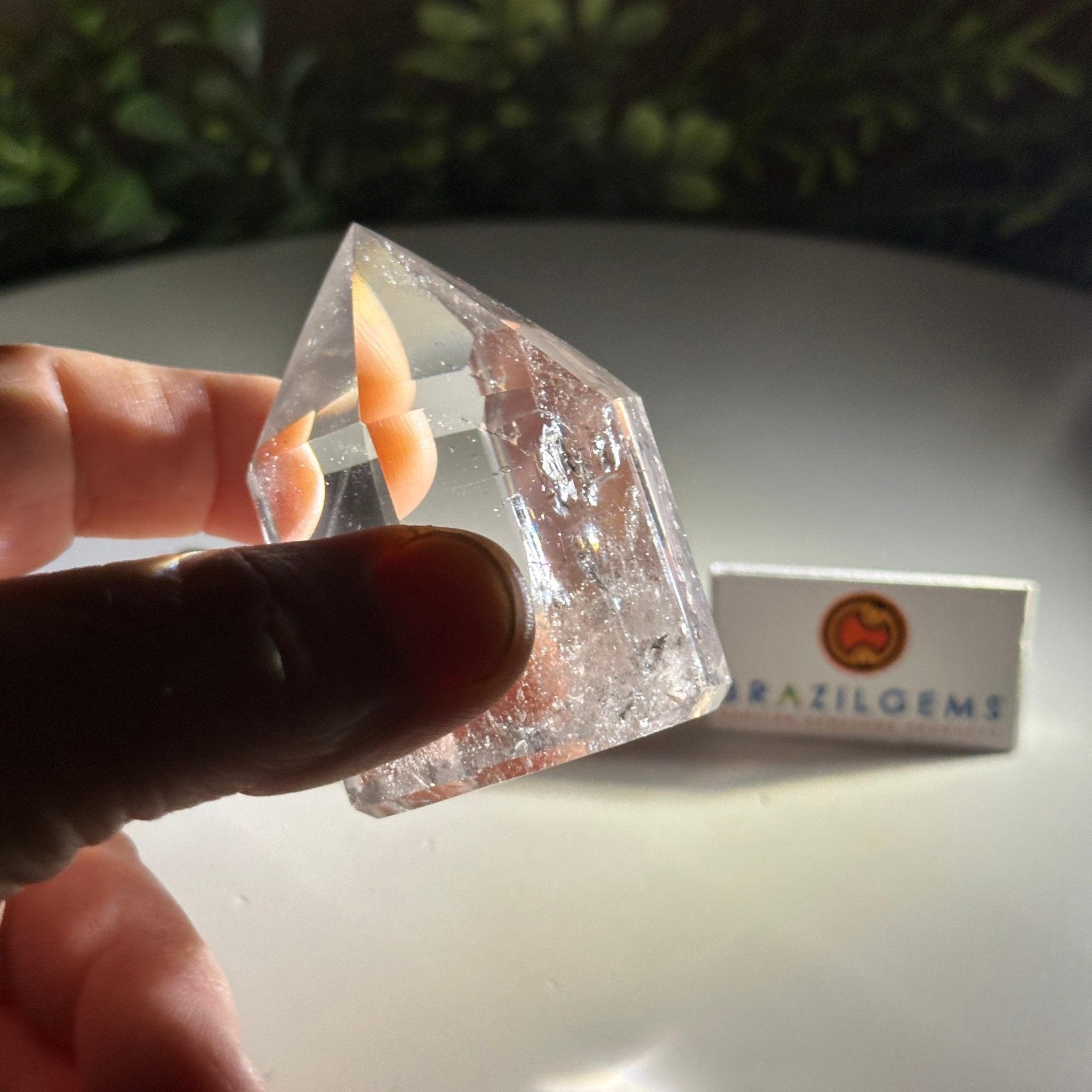 Polished Clear Quartz Crystal Tower 2.6" Tall #3106CQ - 013 - Brazil GemsBrazil GemsPolished Clear Quartz Crystal Tower 2.6" Tall #3106CQ - 013Crystal Points3106CQ - 013