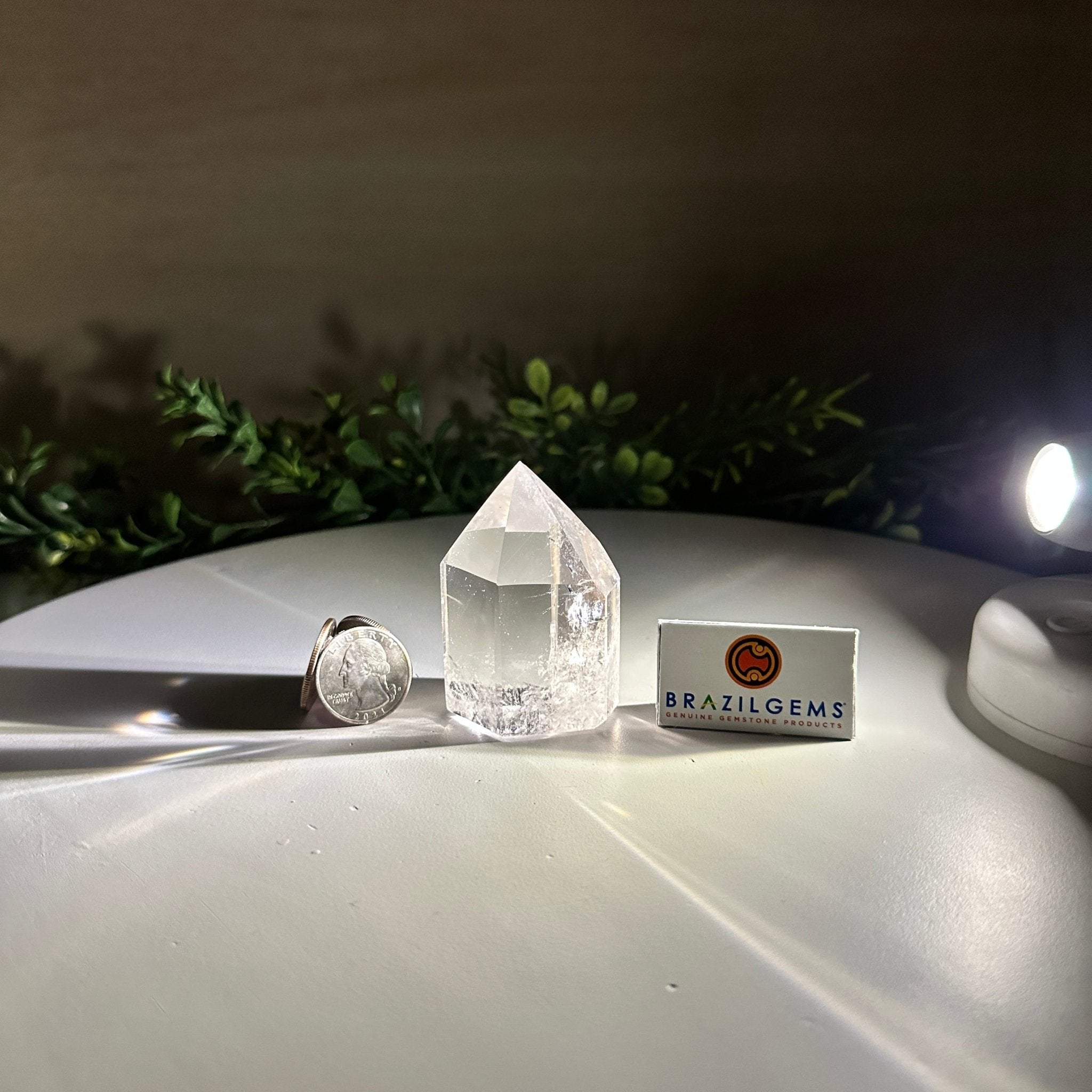Polished Clear Quartz Crystal Tower 2.6" Tall #3106CQ - 013 - Brazil GemsBrazil GemsPolished Clear Quartz Crystal Tower 2.6" Tall #3106CQ - 013Crystal Points3106CQ - 013