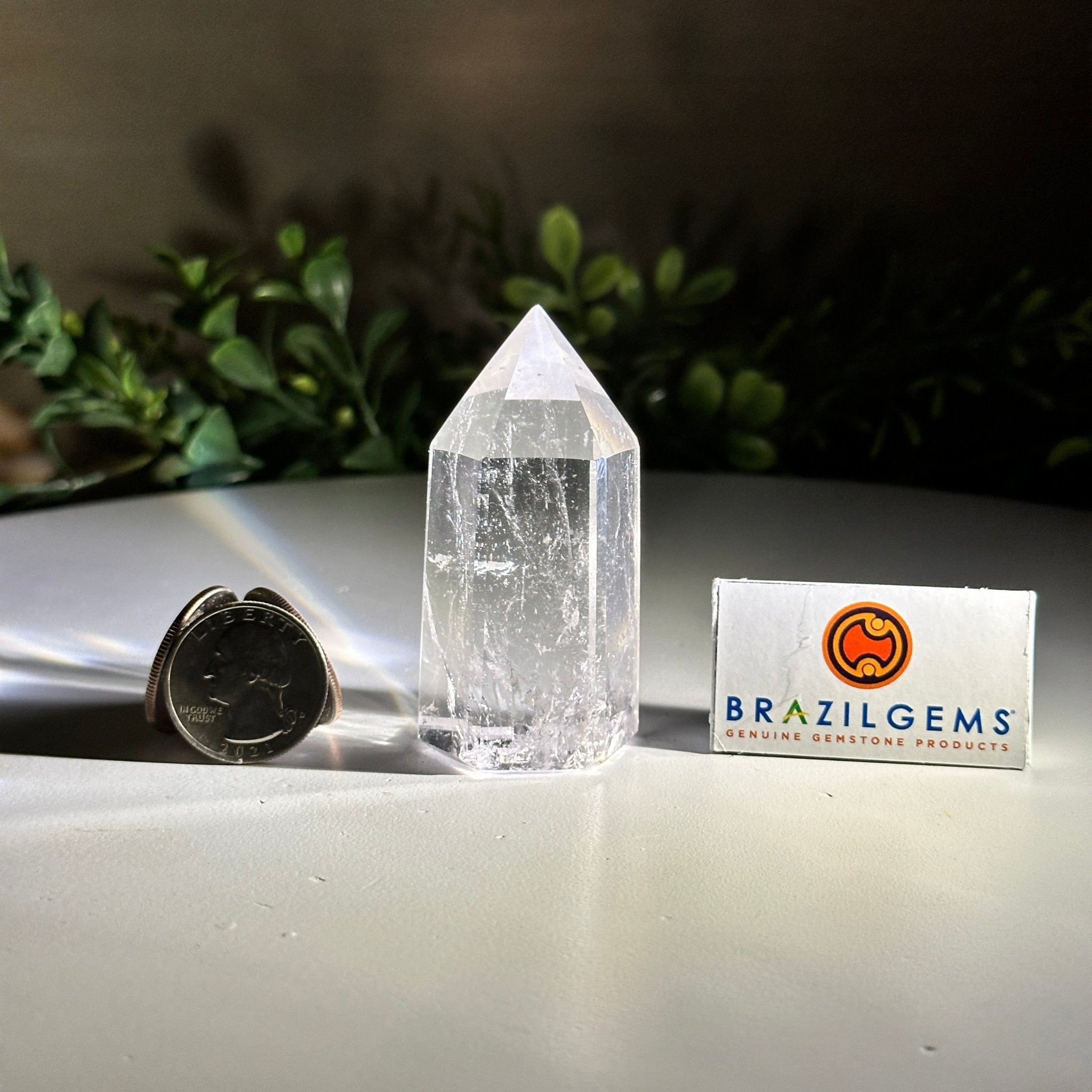 Polished Clear Quartz Crystal Tower 2.7" Tall #3106CQ - 011 - Brazil GemsBrazil GemsPolished Clear Quartz Crystal Tower 2.7" Tall #3106CQ - 011Crystal Points3106CQ - 011