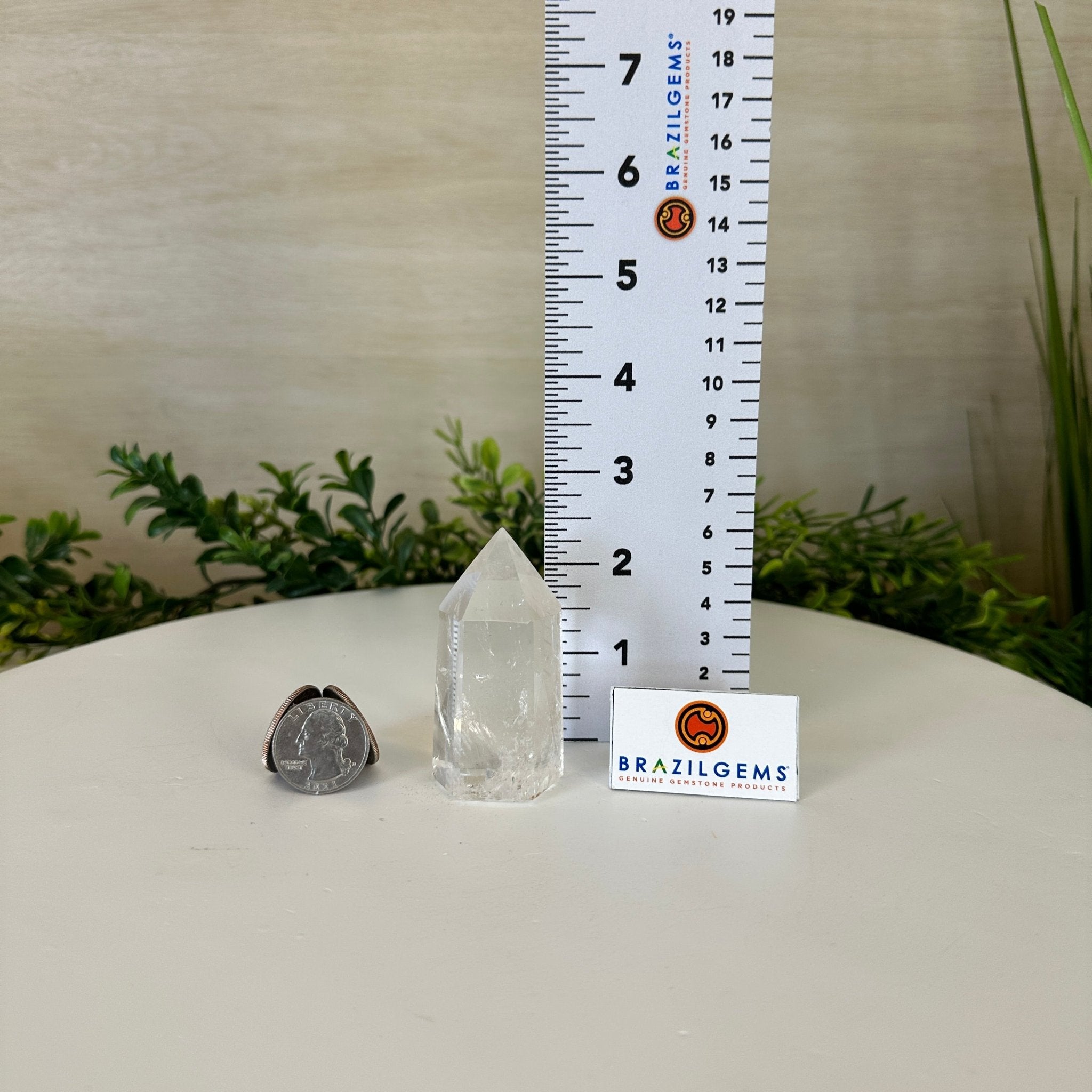 Polished Clear Quartz Crystal Tower 2.7" Tall #3106CQ - 011 - Brazil GemsBrazil GemsPolished Clear Quartz Crystal Tower 2.7" Tall #3106CQ - 011Crystal Points3106CQ - 011