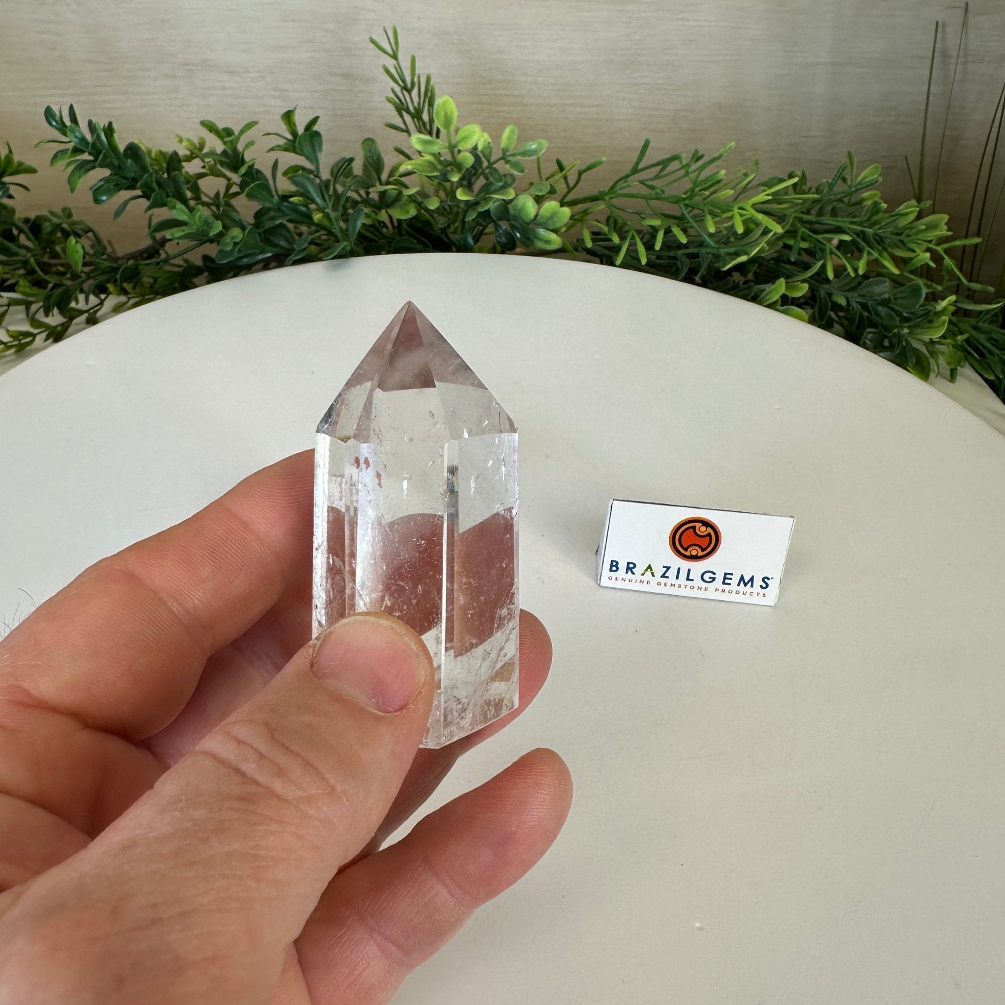 Polished Clear Quartz Crystal Tower 2.7" Tall #3106CQ - 011 - Brazil GemsBrazil GemsPolished Clear Quartz Crystal Tower 2.7" Tall #3106CQ - 011Crystal Points3106CQ - 011
