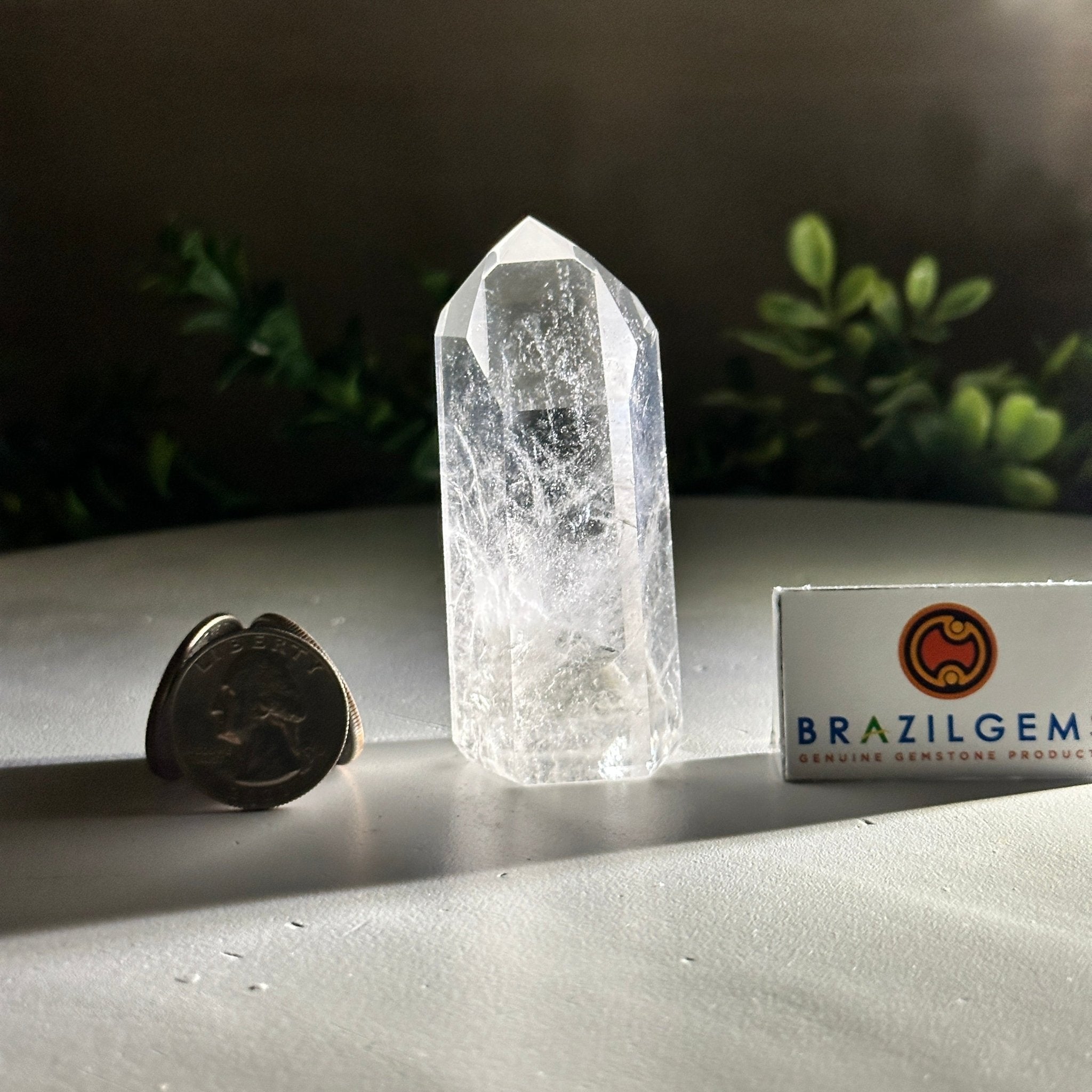 Polished Clear Quartz Crystal Tower 3" Tall #3106CQ - 012 - Brazil GemsBrazil GemsPolished Clear Quartz Crystal Tower 3" Tall #3106CQ - 012Crystal Points3106CQ - 012