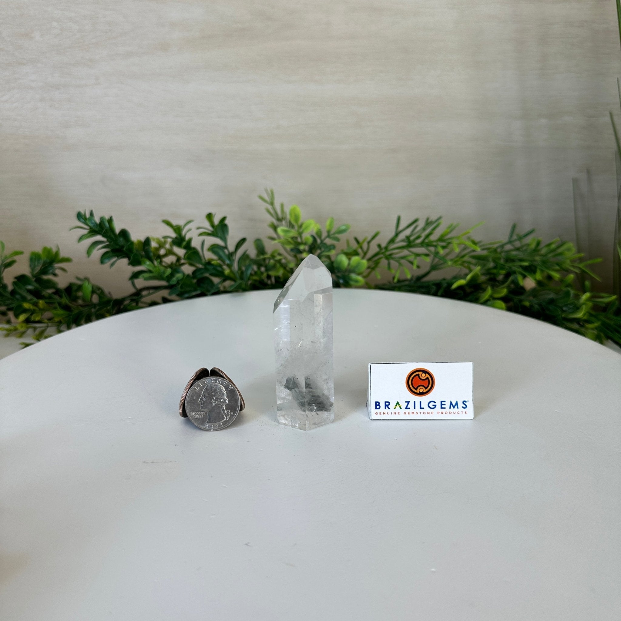 Polished Clear Quartz Crystal Tower 3" Tall #3106CQ - 012 - Brazil GemsBrazil GemsPolished Clear Quartz Crystal Tower 3" Tall #3106CQ - 012Crystal Points3106CQ - 012