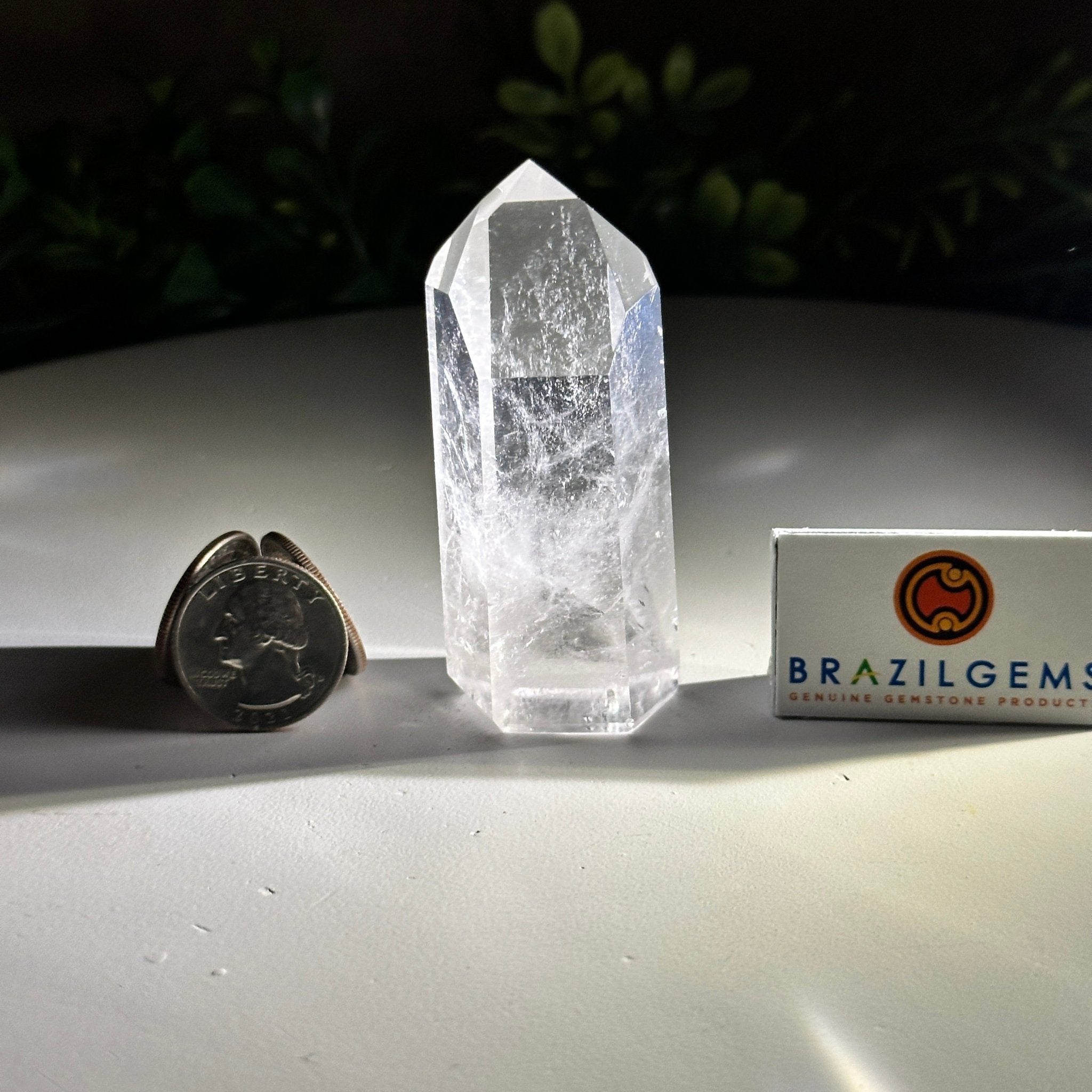Polished Clear Quartz Crystal Tower 3" Tall #3106CQ - 012 - Brazil GemsBrazil GemsPolished Clear Quartz Crystal Tower 3" Tall #3106CQ - 012Crystal Points3106CQ - 012