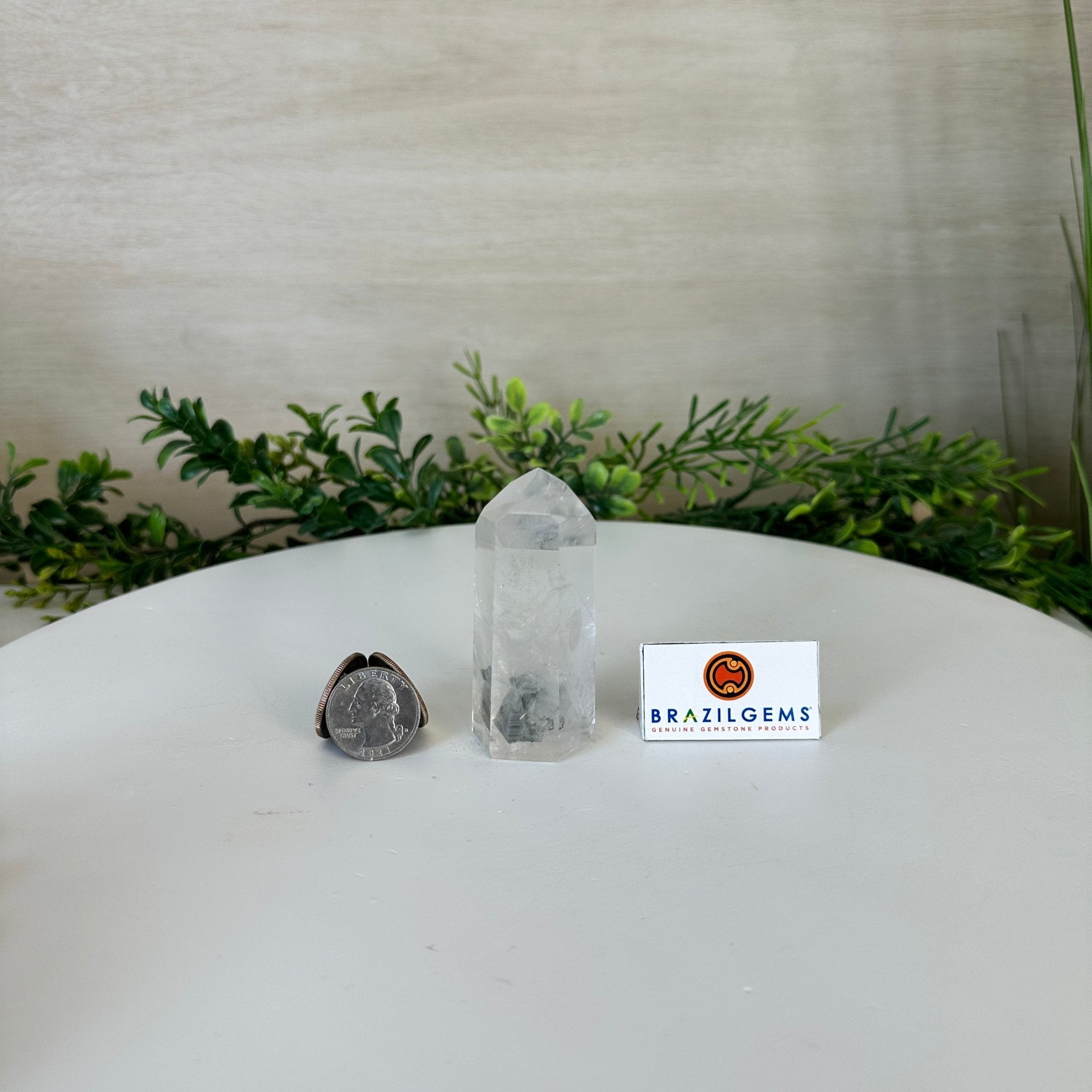 Polished Clear Quartz Crystal Tower 3" Tall #3106CQ - 012 - Brazil GemsBrazil GemsPolished Clear Quartz Crystal Tower 3" Tall #3106CQ - 012Crystal Points3106CQ - 012