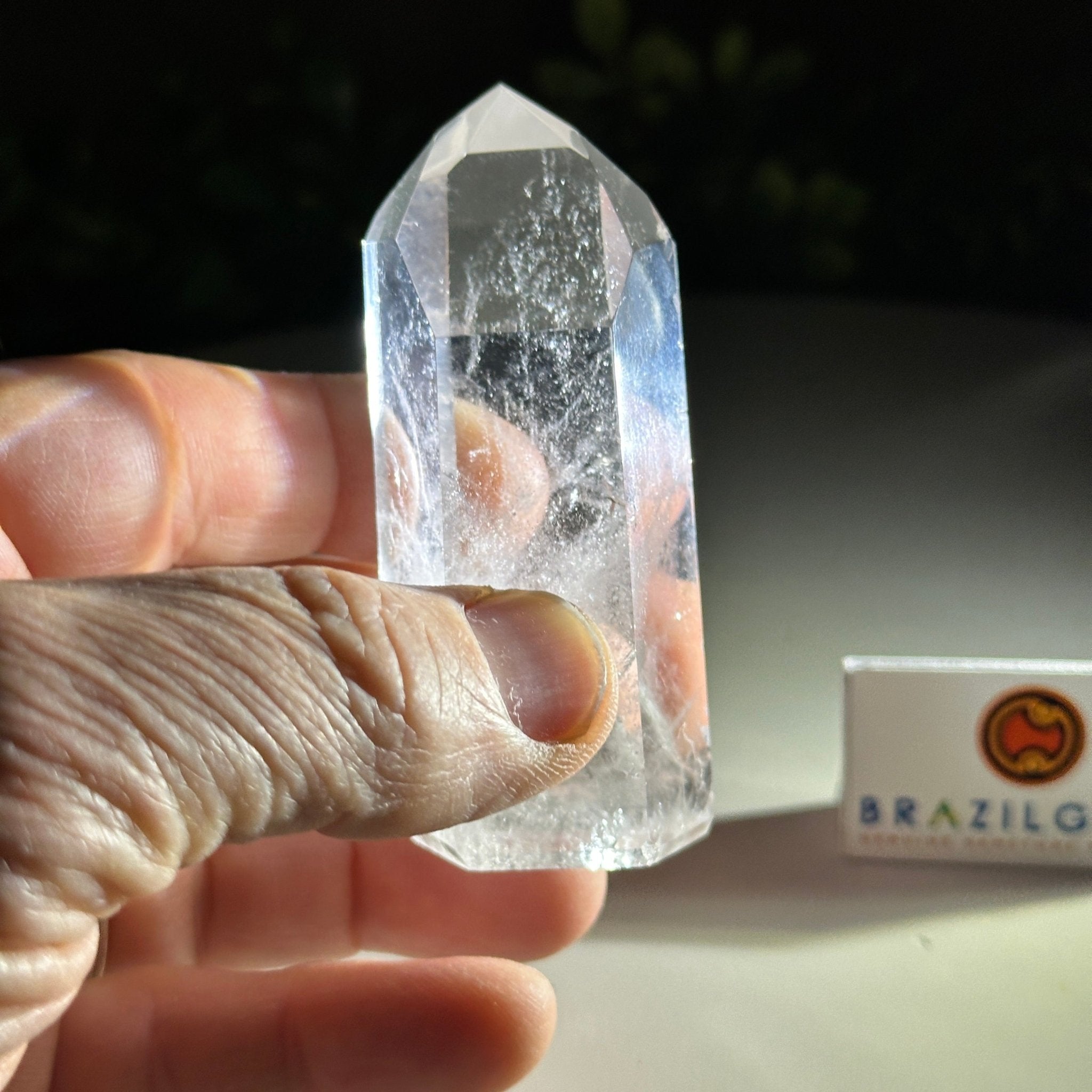 Polished Clear Quartz Crystal Tower 3" Tall #3106CQ - 012 - Brazil GemsBrazil GemsPolished Clear Quartz Crystal Tower 3" Tall #3106CQ - 012Crystal Points3106CQ - 012